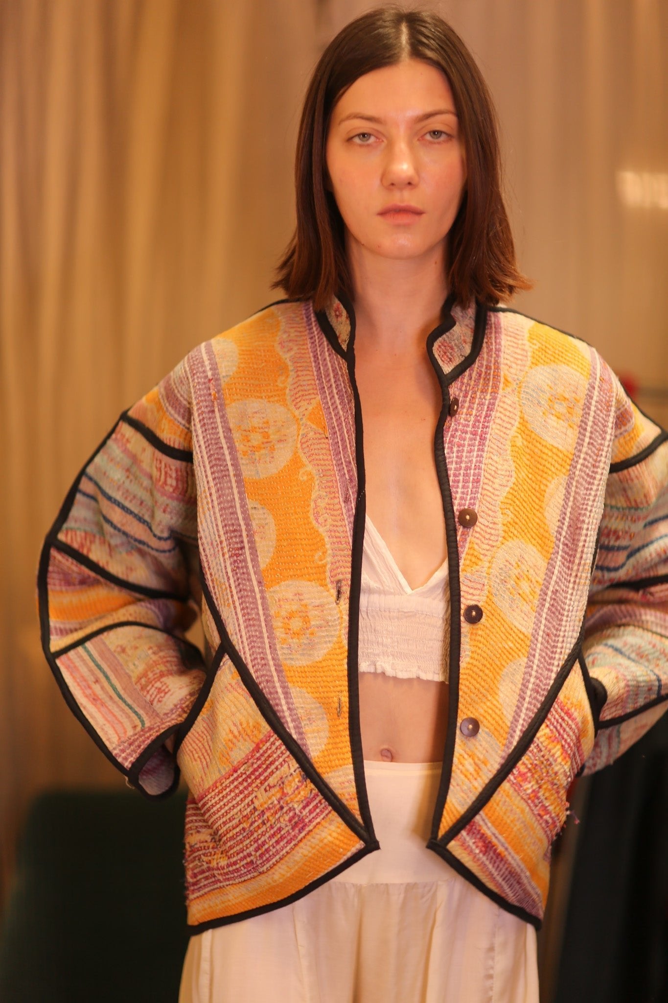 PATCHWORK PATTERN KANTHA JACKET SHWEPOE - MOMO STUDIO BERLIN - Berlin Concept Store - sustainable & ethical fashion