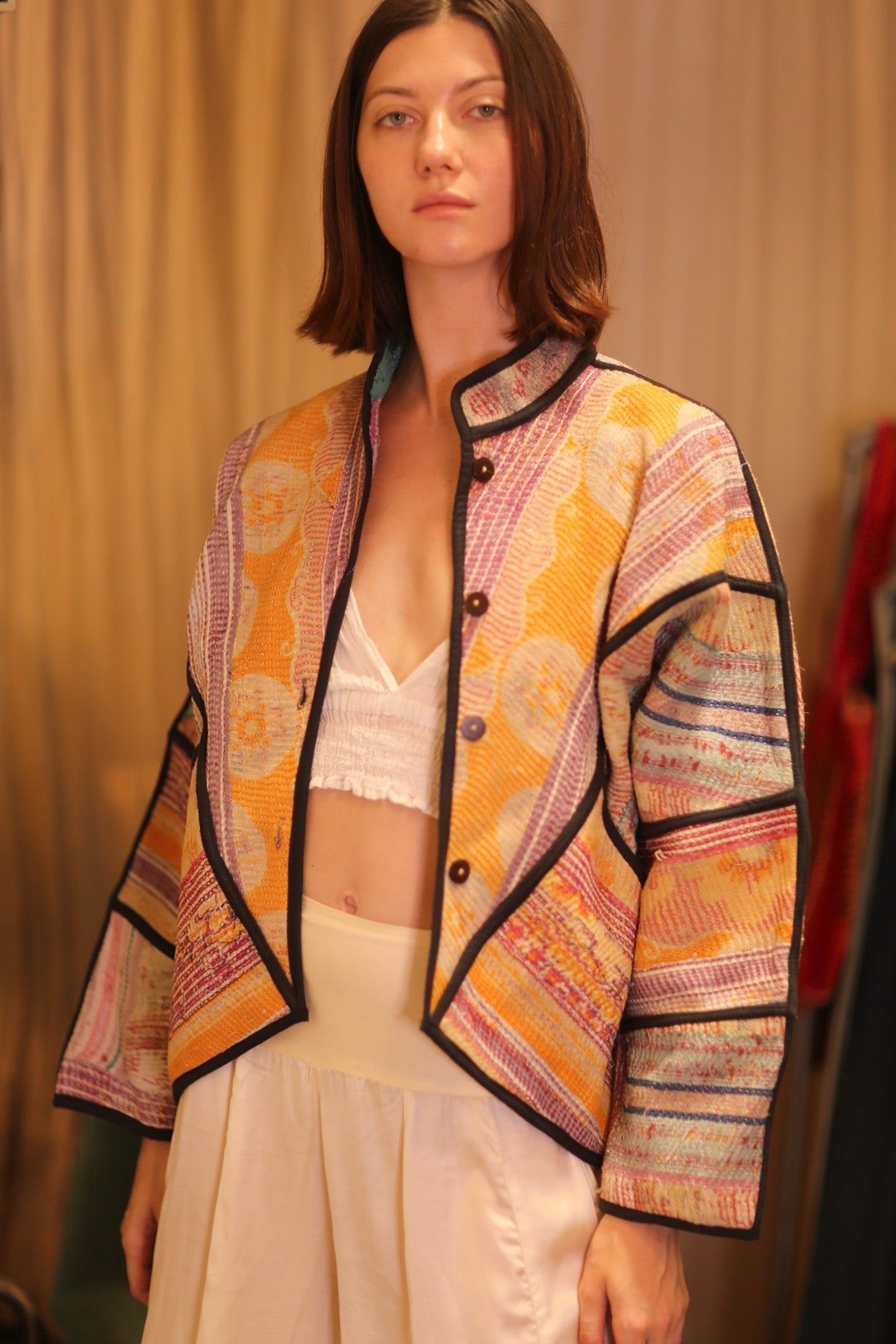 PATCHWORK PATTERN KANTHA JACKET SHWEPOE - MOMO STUDIO BERLIN - Berlin Concept Store - sustainable & ethical fashion