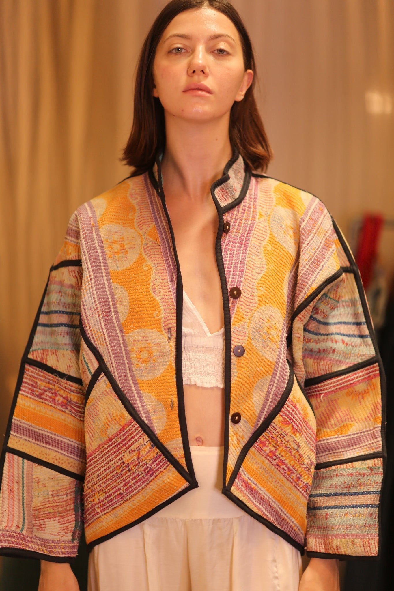 PATCHWORK PATTERN KANTHA JACKET SHWEPOE - MOMO STUDIO BERLIN - Berlin Concept Store - sustainable & ethical fashion