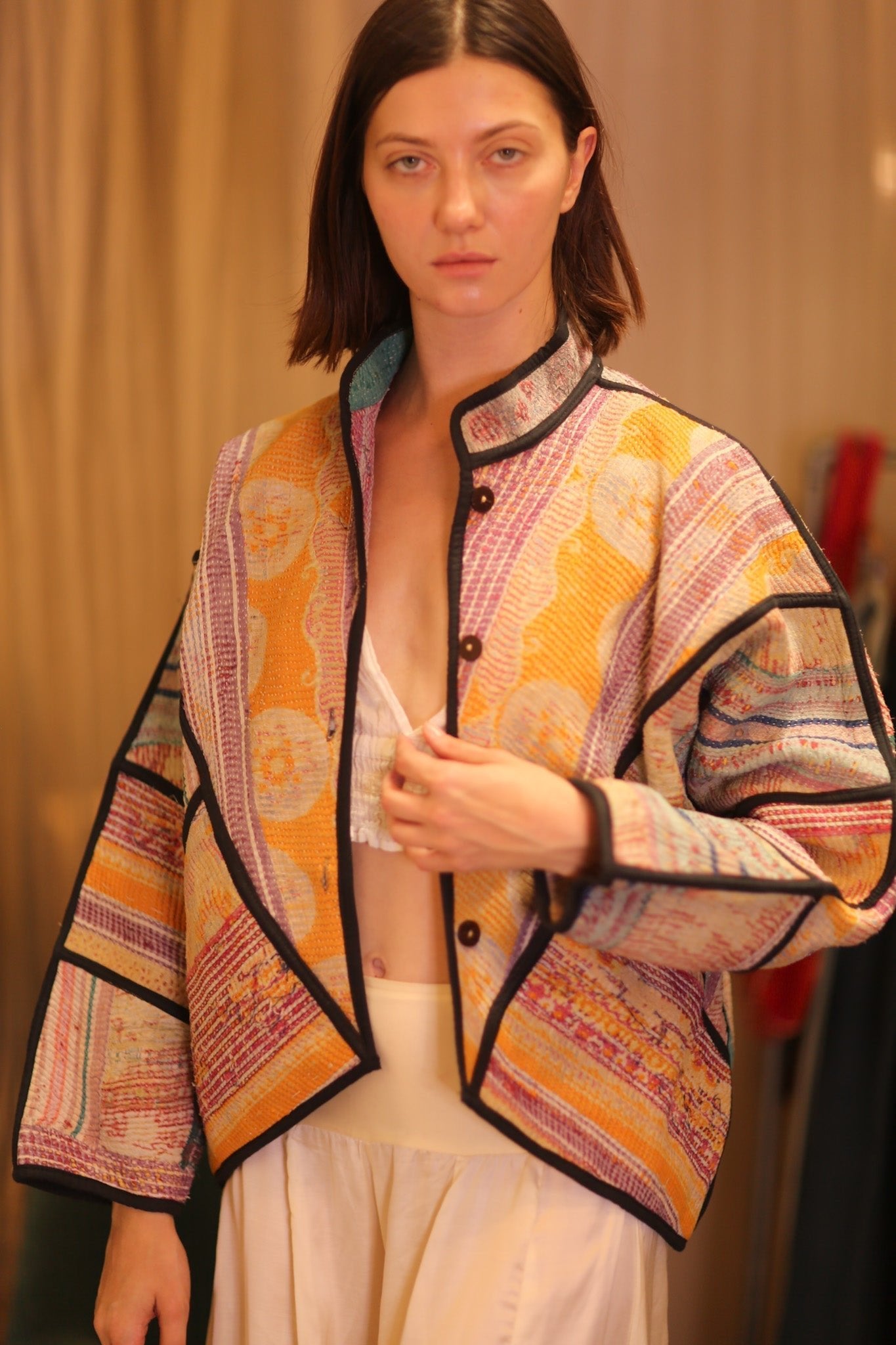 PATCHWORK PATTERN KANTHA JACKET SHWEPOE - MOMO STUDIO BERLIN - Berlin Concept Store - sustainable & ethical fashion