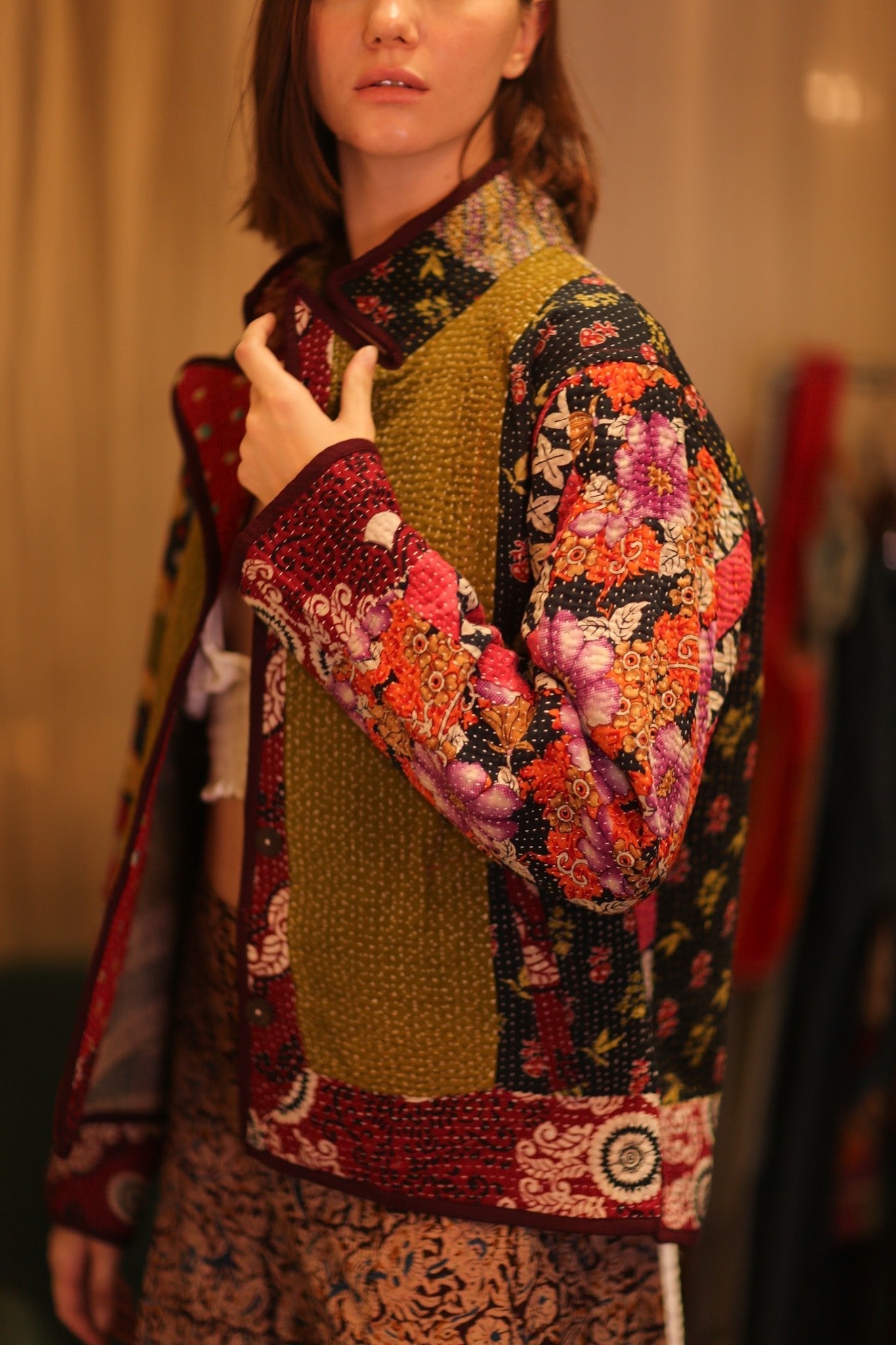 PATCHWORK PATTERN KANTHA JACKET TRIDAX - MOMO STUDIO BERLIN - Berlin Concept Store - sustainable & ethical fashion