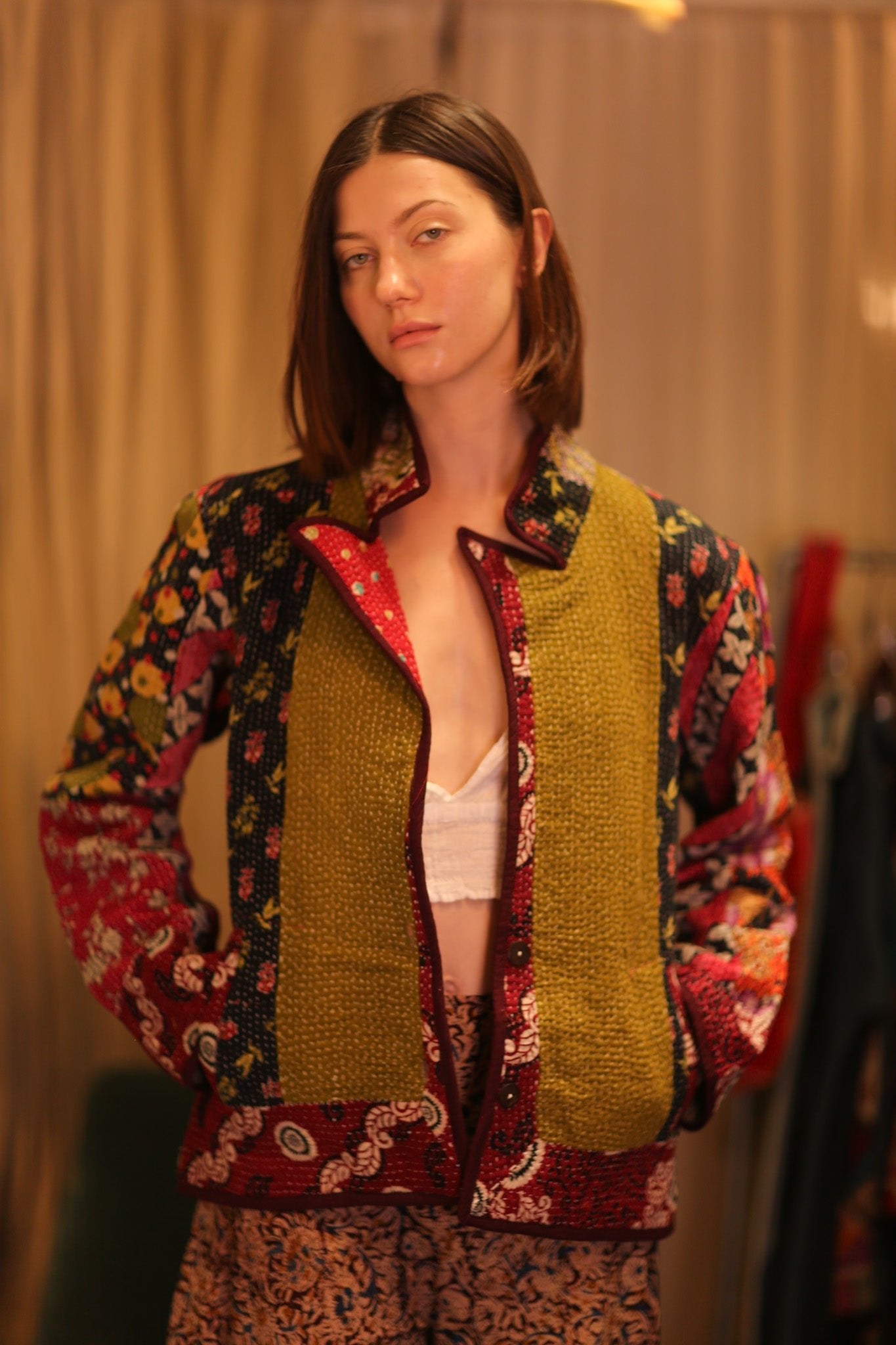 PATCHWORK PATTERN KANTHA JACKET TRIDAX - MOMO STUDIO BERLIN - Berlin Concept Store - sustainable & ethical fashion