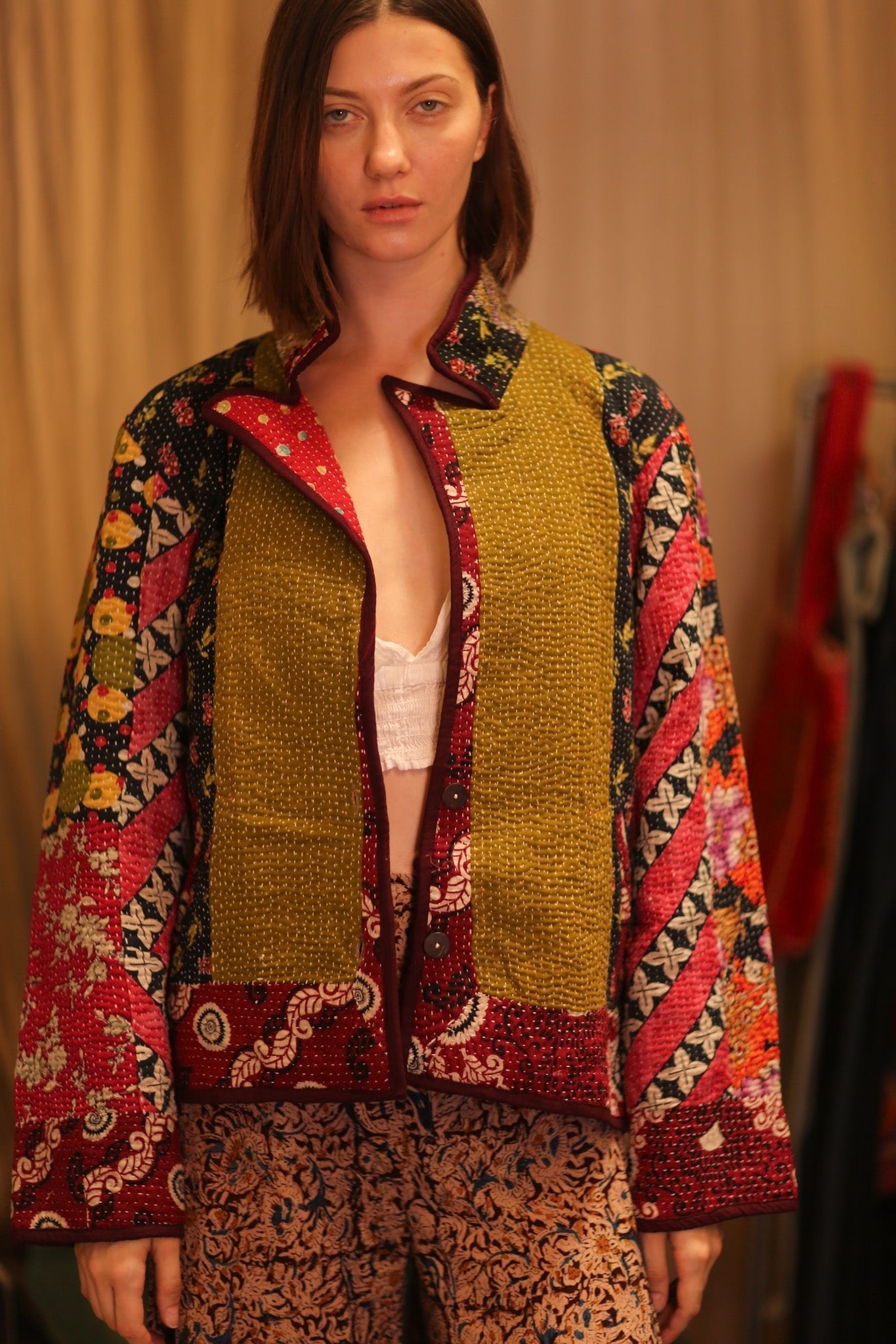 PATCHWORK PATTERN KANTHA JACKET TRIDAX - MOMO STUDIO BERLIN - Berlin Concept Store - sustainable & ethical fashion