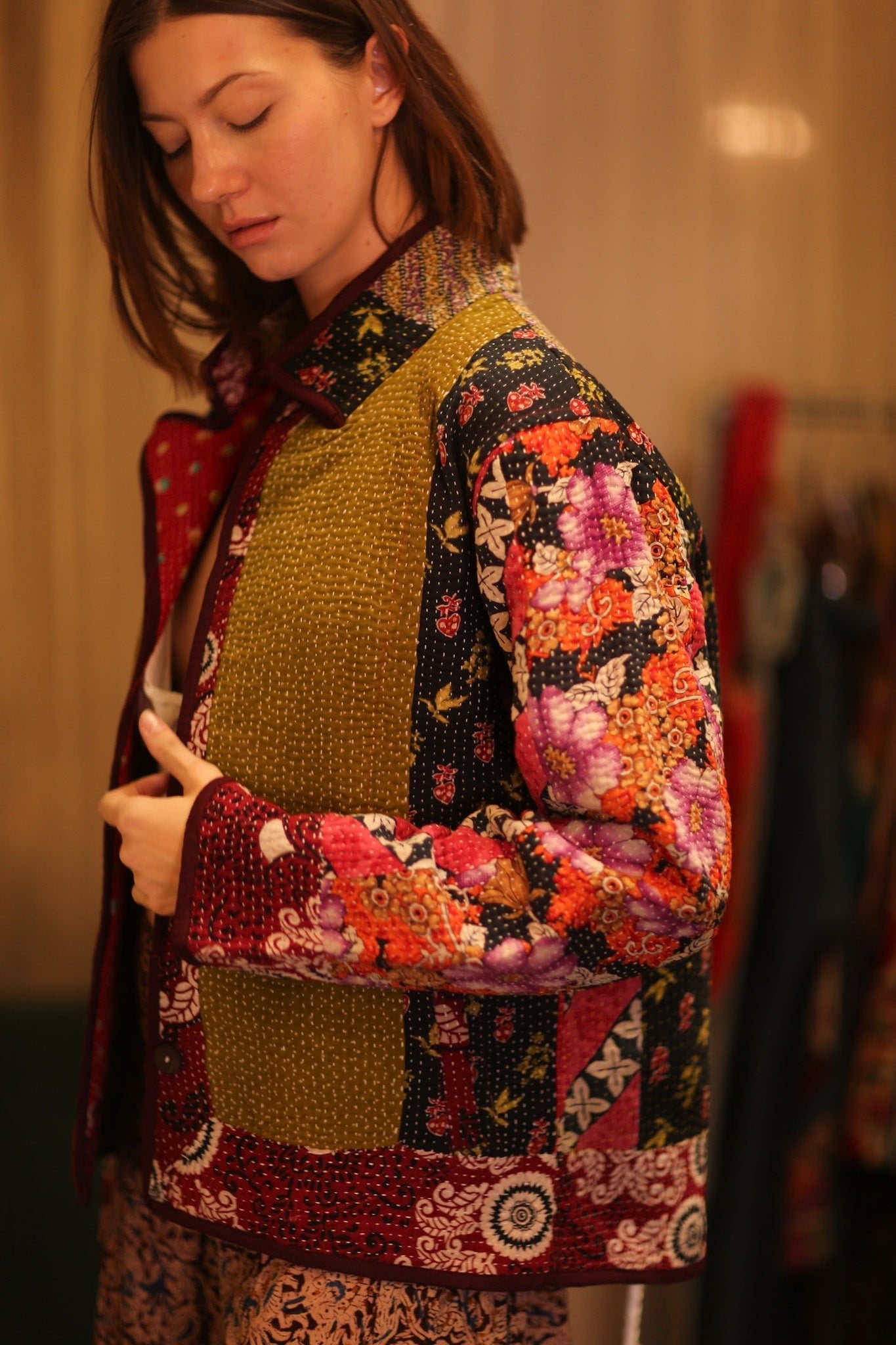 PATCHWORK PATTERN KANTHA JACKET TRIDAX - MOMO STUDIO BERLIN - Berlin Concept Store - sustainable & ethical fashion