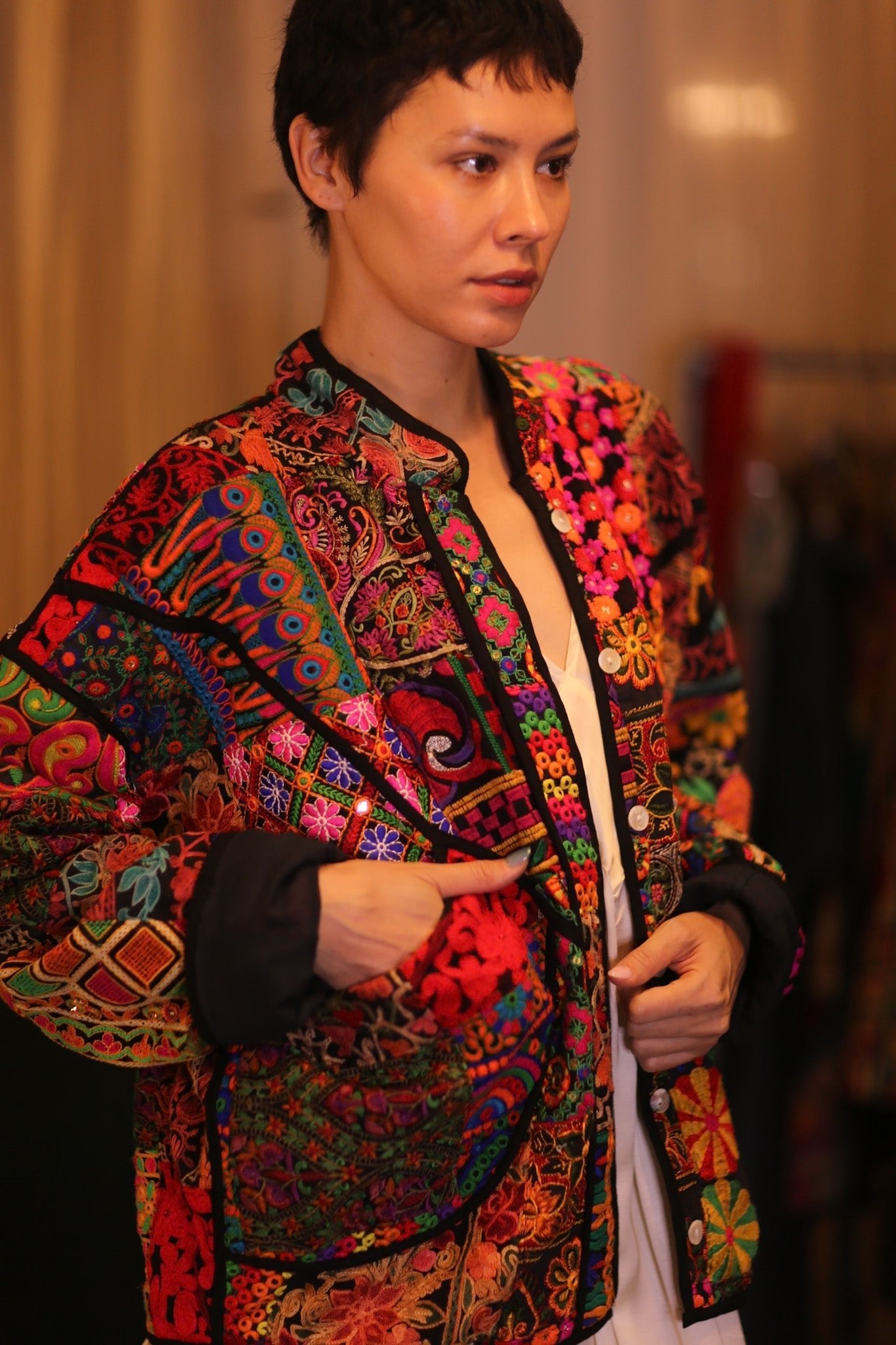 PATCHWORK PATTERN KANTHA JACKET YADANA - MOMO STUDIO BERLIN - Berlin Concept Store - sustainable & ethical fashion
