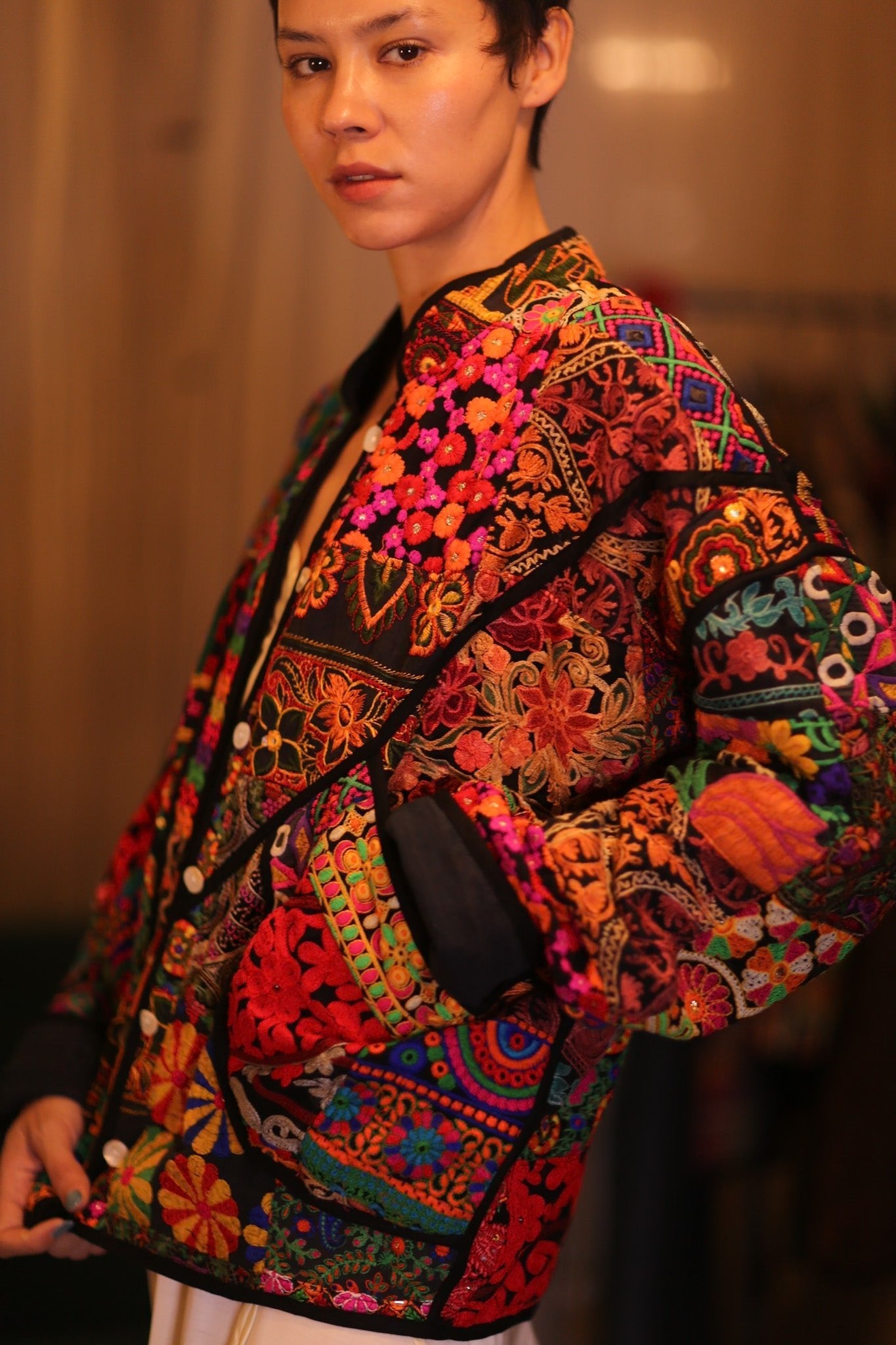 PATCHWORK PATTERN KANTHA JACKET YADANA - MOMO STUDIO BERLIN - Berlin Concept Store - sustainable & ethical fashion