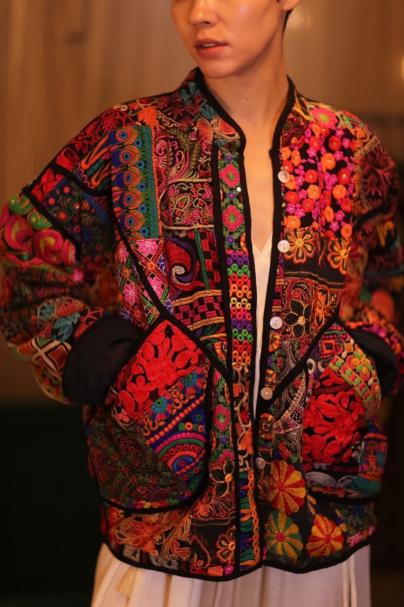 PATCHWORK PATTERN KANTHA JACKET YADANA - MOMO STUDIO BERLIN - Berlin Concept Store - sustainable & ethical fashion