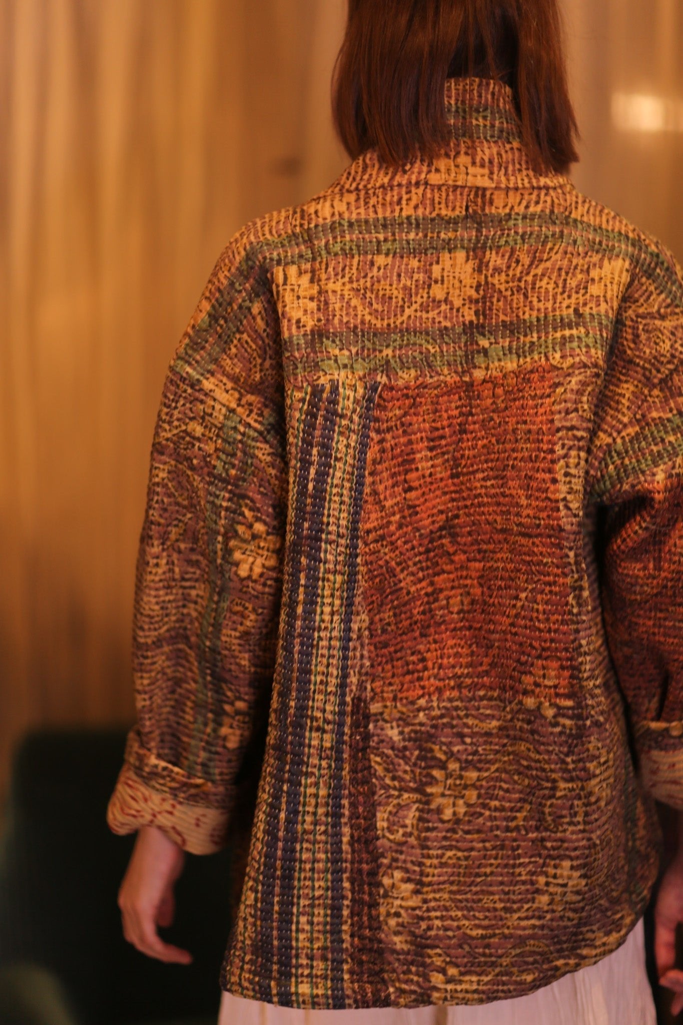 PATCHWORK PATTERN KANTHA SHORT KIMONO YAUNGNI - MOMO STUDIO BERLIN - Berlin Concept Store - sustainable & ethical fashion