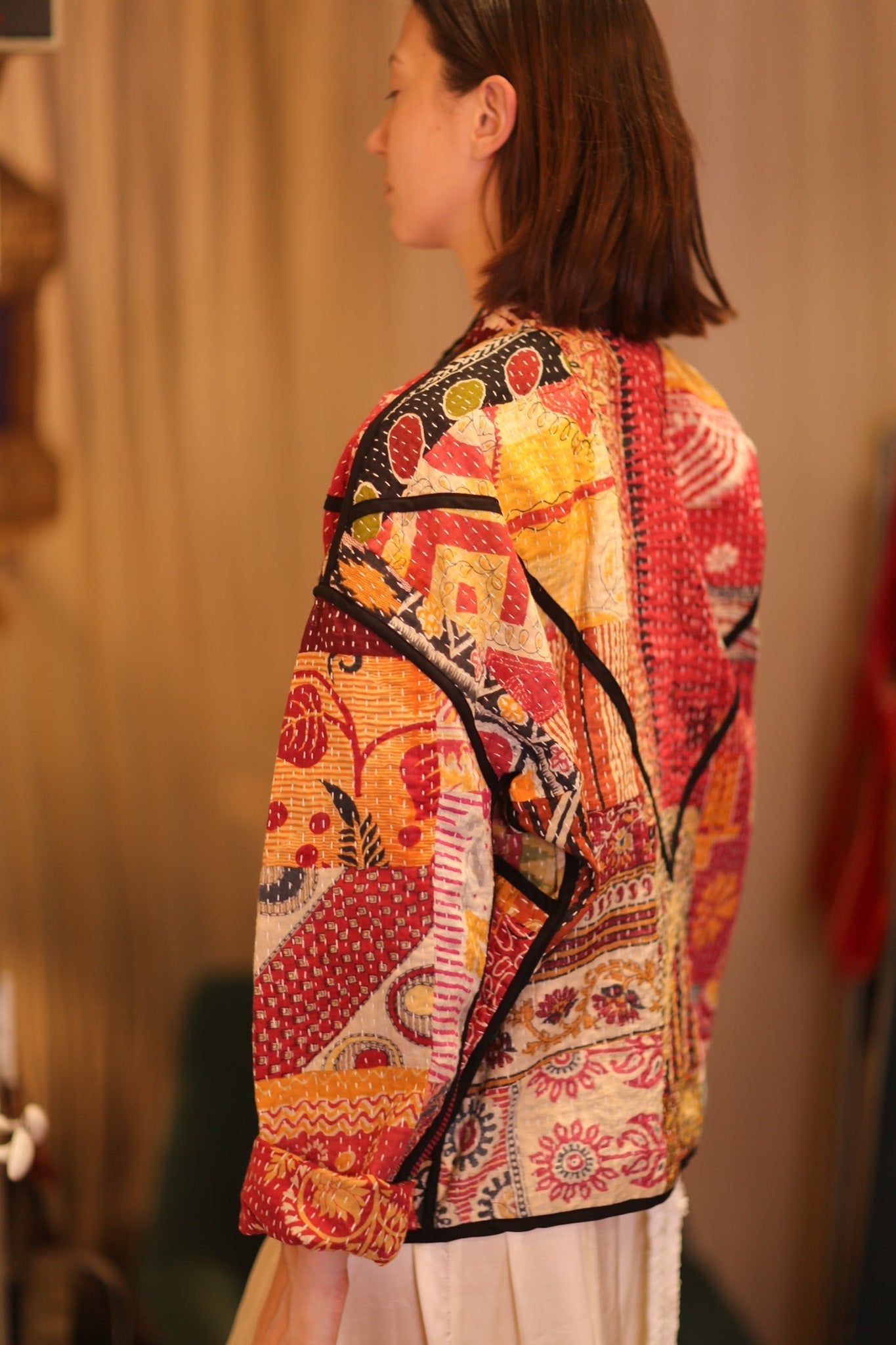 PATCHWORK PATTERN KATHAN JACKET HTIMSHU - MOMO STUDIO BERLIN - Berlin Concept Store - sustainable & ethical fashion