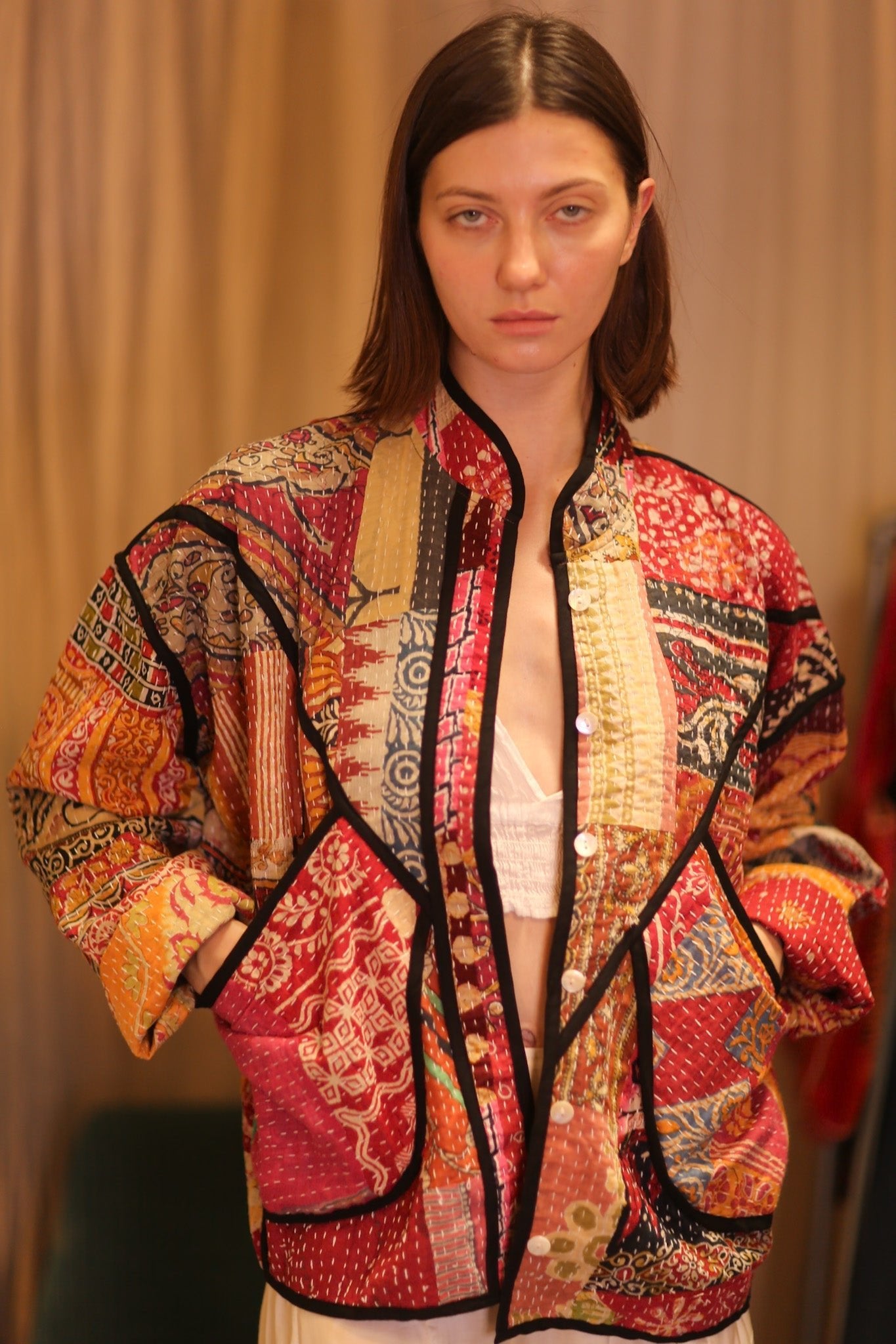 PATCHWORK PATTERN KATHAN JACKET HTIMSHU - MOMO STUDIO BERLIN - Berlin Concept Store - sustainable & ethical fashion