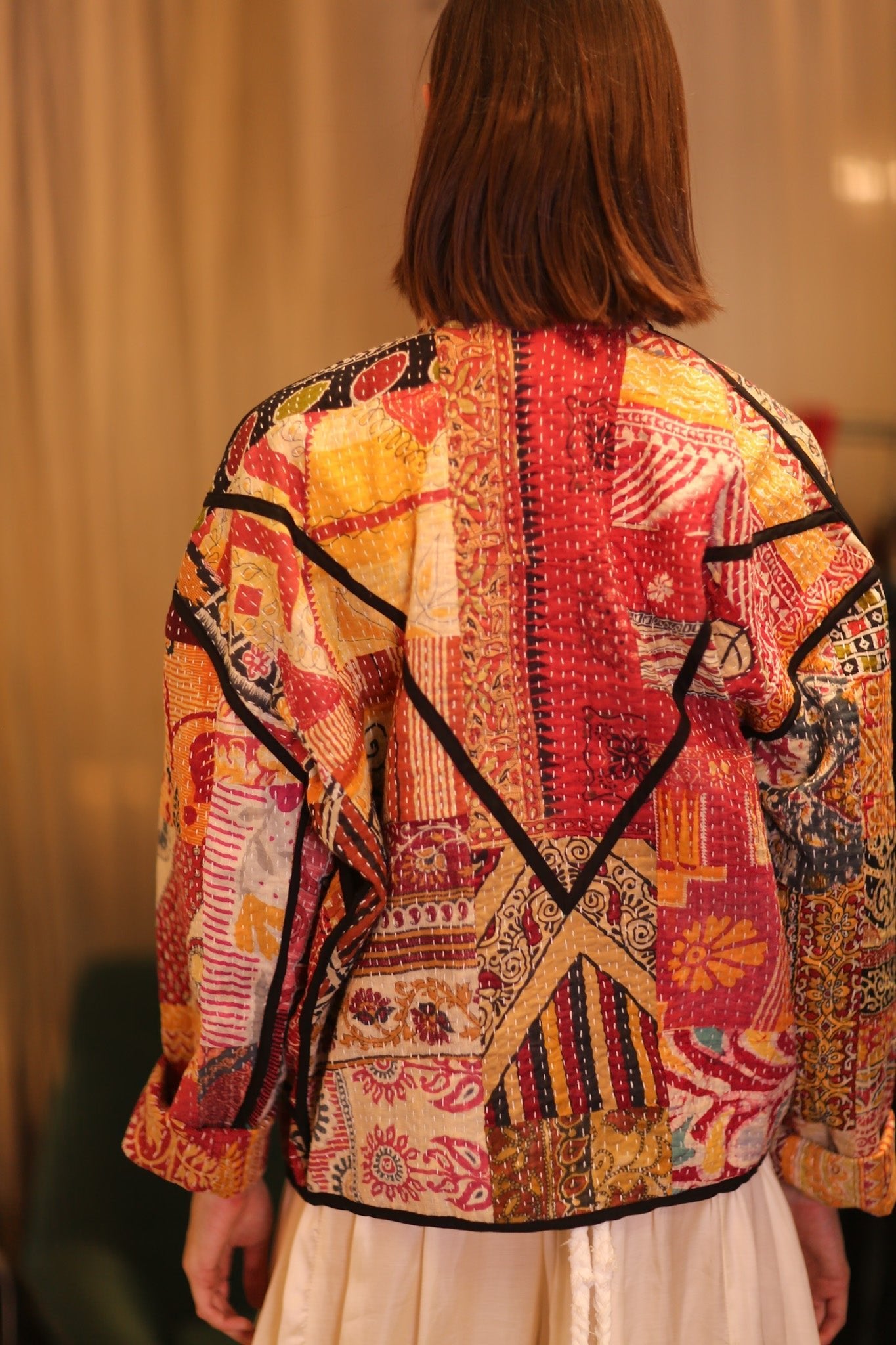PATCHWORK PATTERN KATHAN JACKET HTIMSHU - MOMO STUDIO BERLIN - Berlin Concept Store - sustainable & ethical fashion
