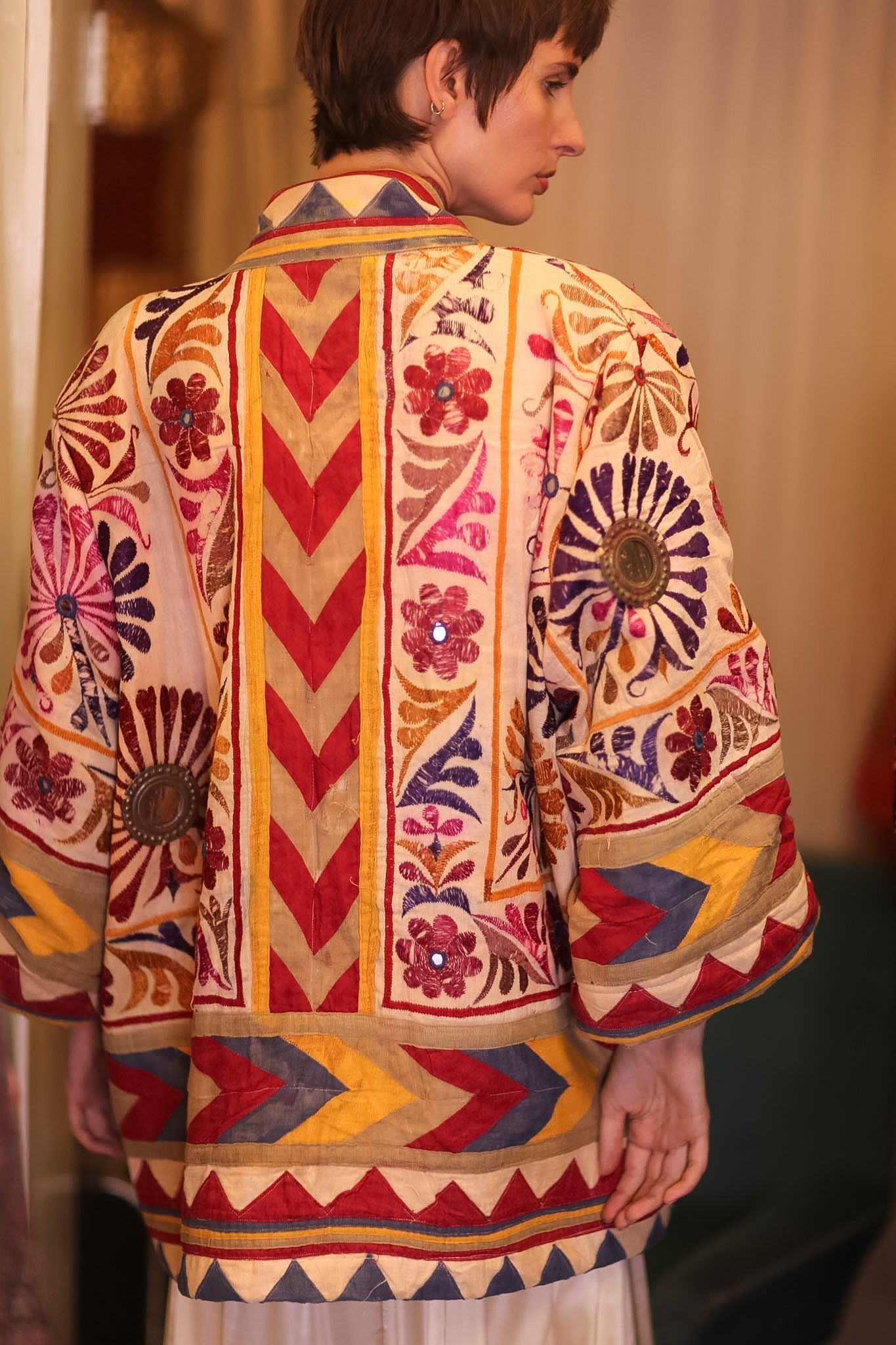 PATCHWORK PATTERN SHORT KIMONO GRITA - MOMO STUDIO BERLIN - Berlin Concept Store - sustainable & ethical fashion