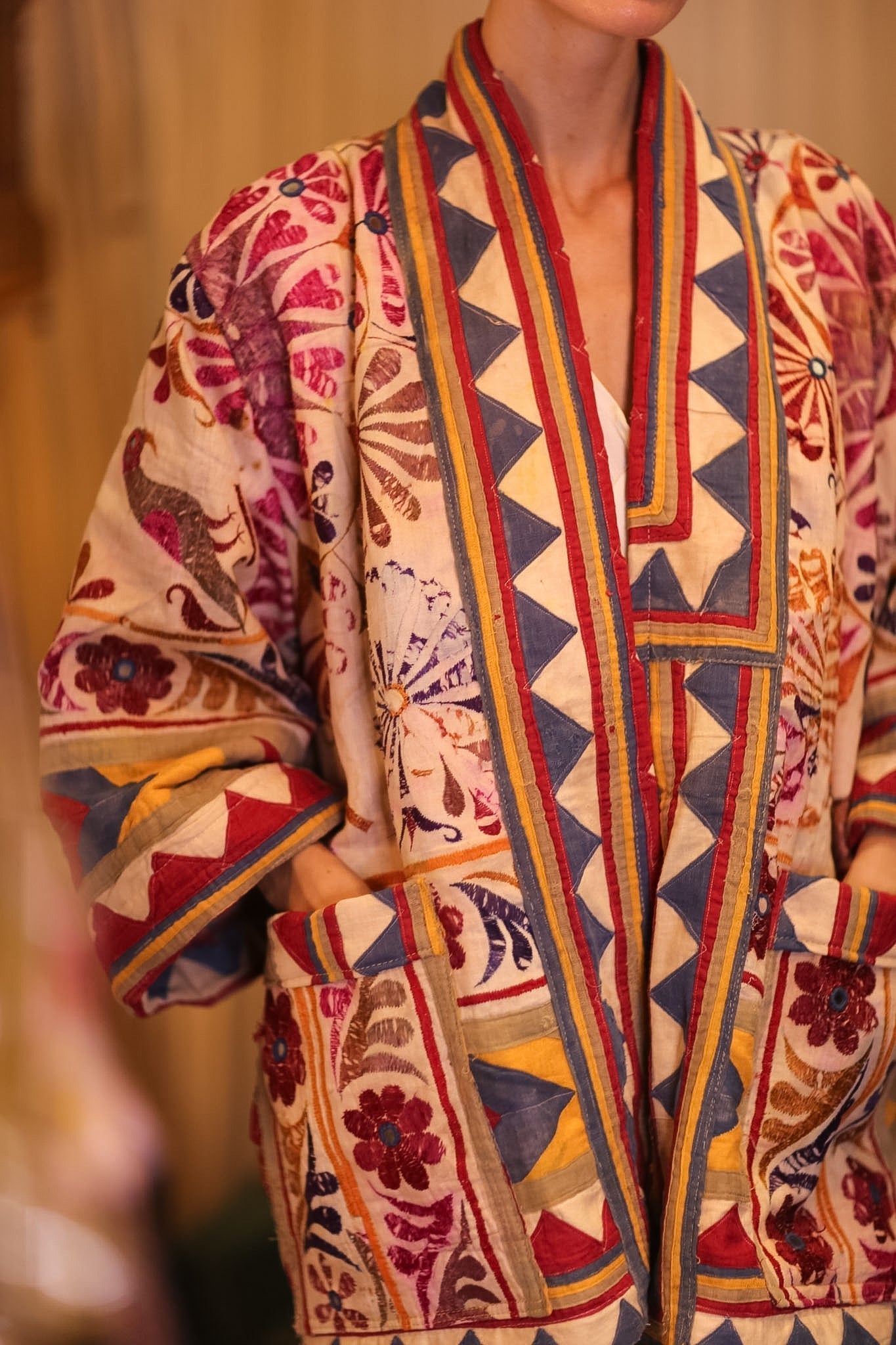 PATCHWORK PATTERN SHORT KIMONO GRITA - MOMO STUDIO BERLIN - Berlin Concept Store - sustainable & ethical fashion