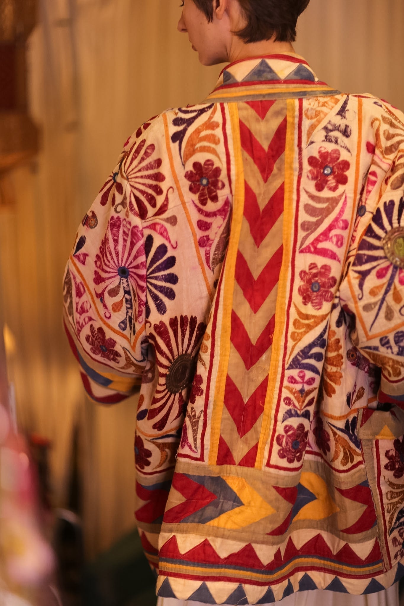 PATCHWORK PATTERN SHORT KIMONO GRITA - MOMO STUDIO BERLIN - Berlin Concept Store - sustainable & ethical fashion