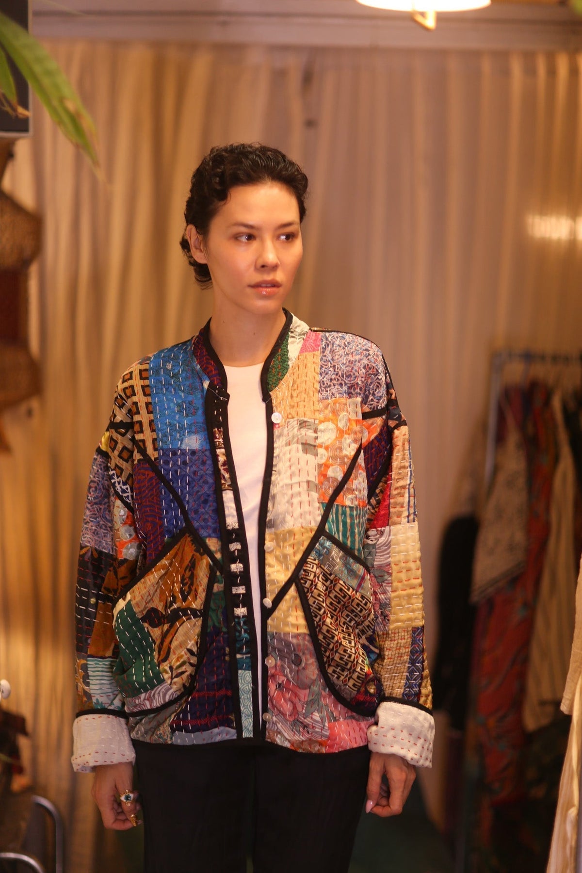 PATCHWORK SILK JACKET JINGA - MOMO STUDIO BERLIN - Berlin Concept Store - sustainable & ethical fashion