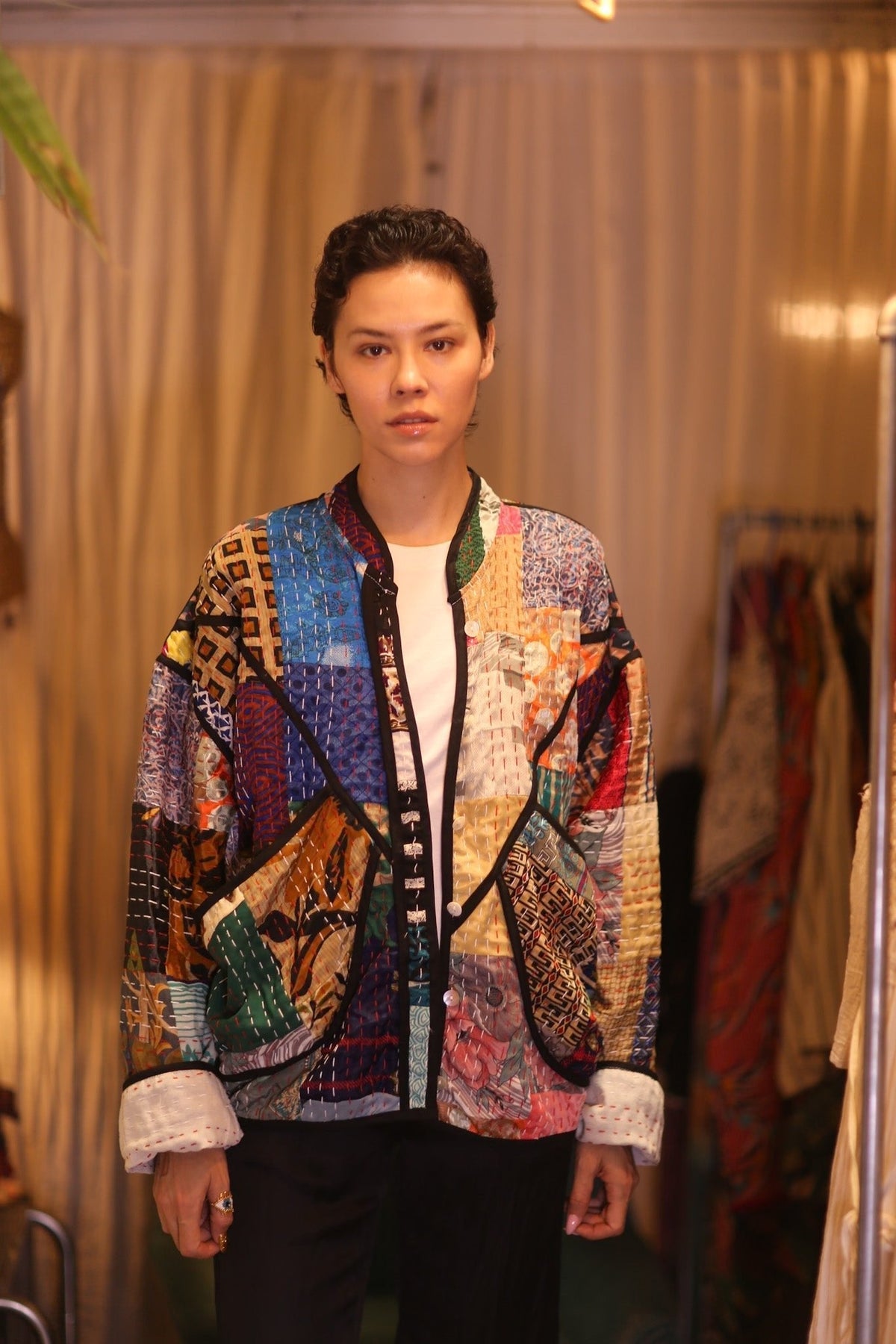 PATCHWORK SILK JACKET JINGA - MOMO STUDIO BERLIN - Berlin Concept Store - sustainable & ethical fashion