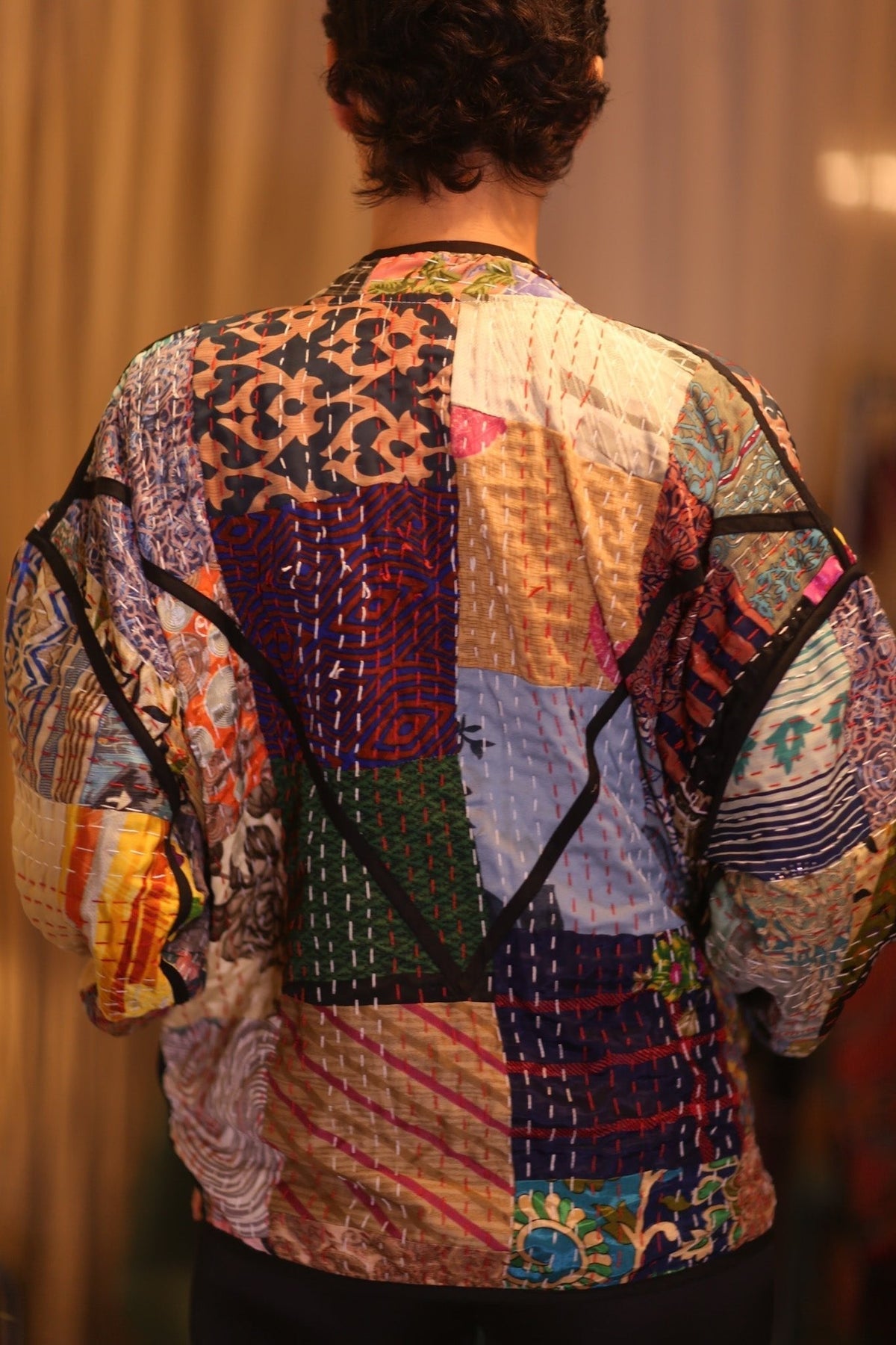 PATCHWORK SILK JACKET JINGA - MOMO STUDIO BERLIN - Berlin Concept Store - sustainable & ethical fashion