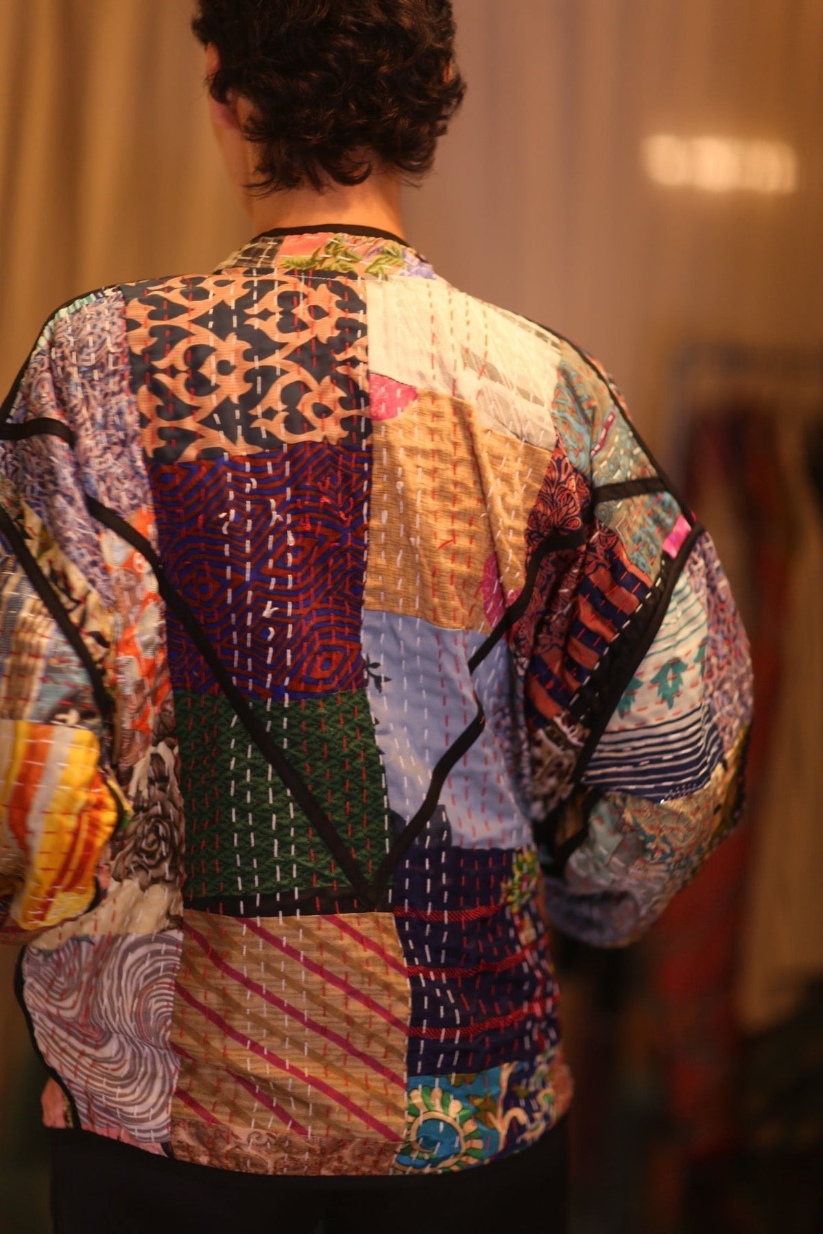PATCHWORK SILK JACKET JINGA - MOMO STUDIO BERLIN - Berlin Concept Store - sustainable & ethical fashion