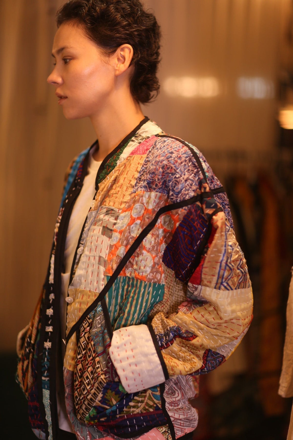 PATCHWORK SILK JACKET JINGA - MOMO STUDIO BERLIN - Berlin Concept Store - sustainable & ethical fashion