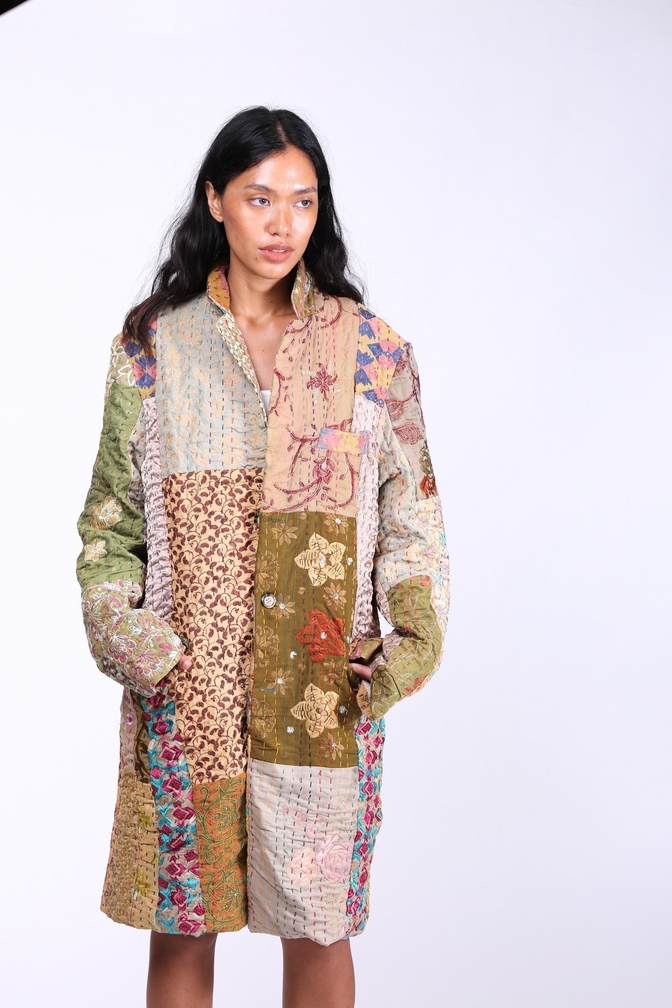 PATCHWORK STITCH JACKET COAT FRANKIE - MOMO STUDIO BERLIN - Berlin Concept Store - sustainable & ethical fashion