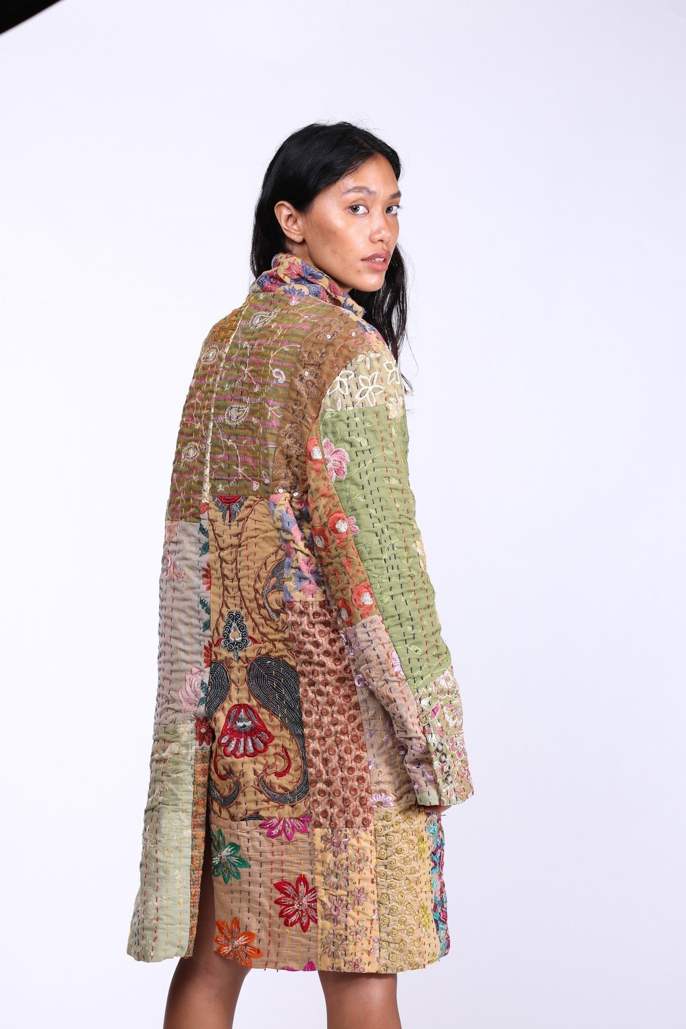 PATCHWORK STITCH JACKET COAT FRANKIE - MOMO STUDIO BERLIN - Berlin Concept Store - sustainable & ethical fashion