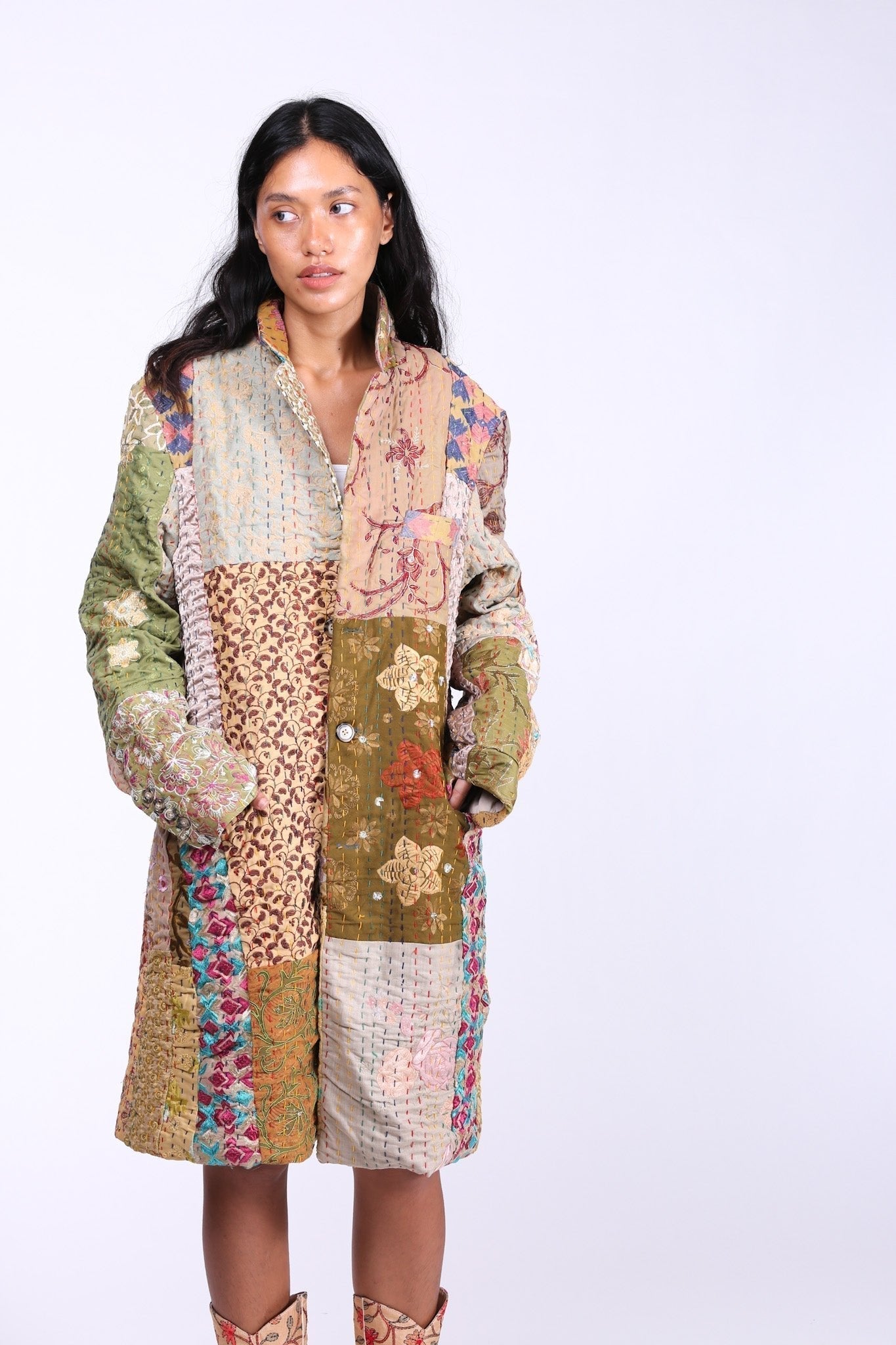 PATCHWORK STITCH JACKET COAT FRANKIE - MOMO STUDIO BERLIN - Berlin Concept Store - sustainable & ethical fashion