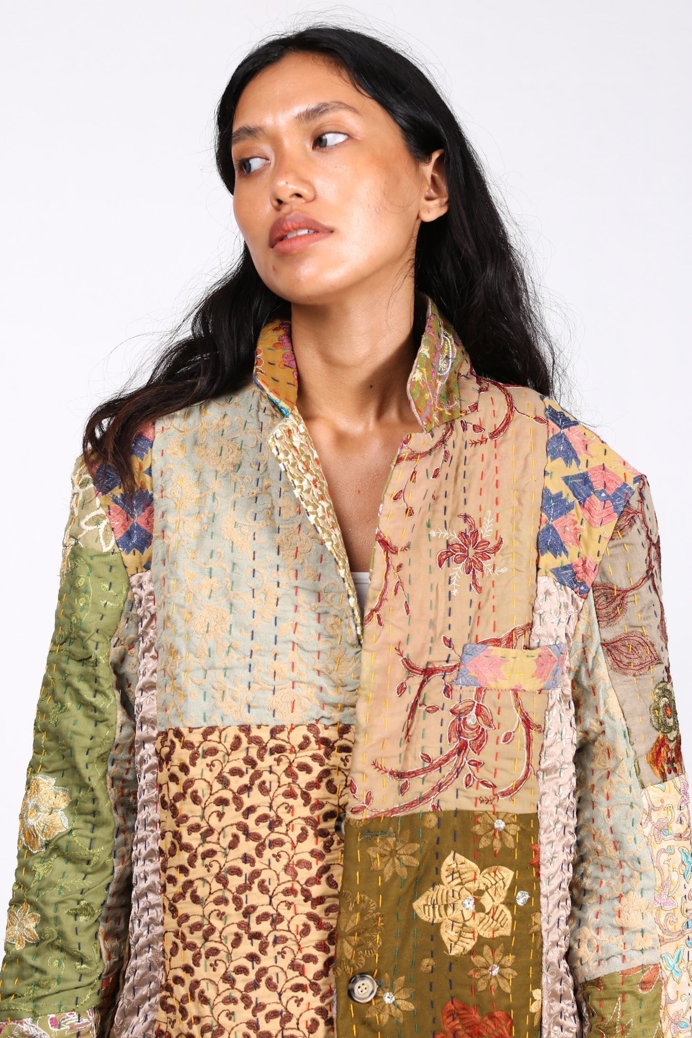 PATCHWORK STITCH JACKET COAT FRANKIE - MOMO STUDIO BERLIN - Berlin Concept Store - sustainable & ethical fashion