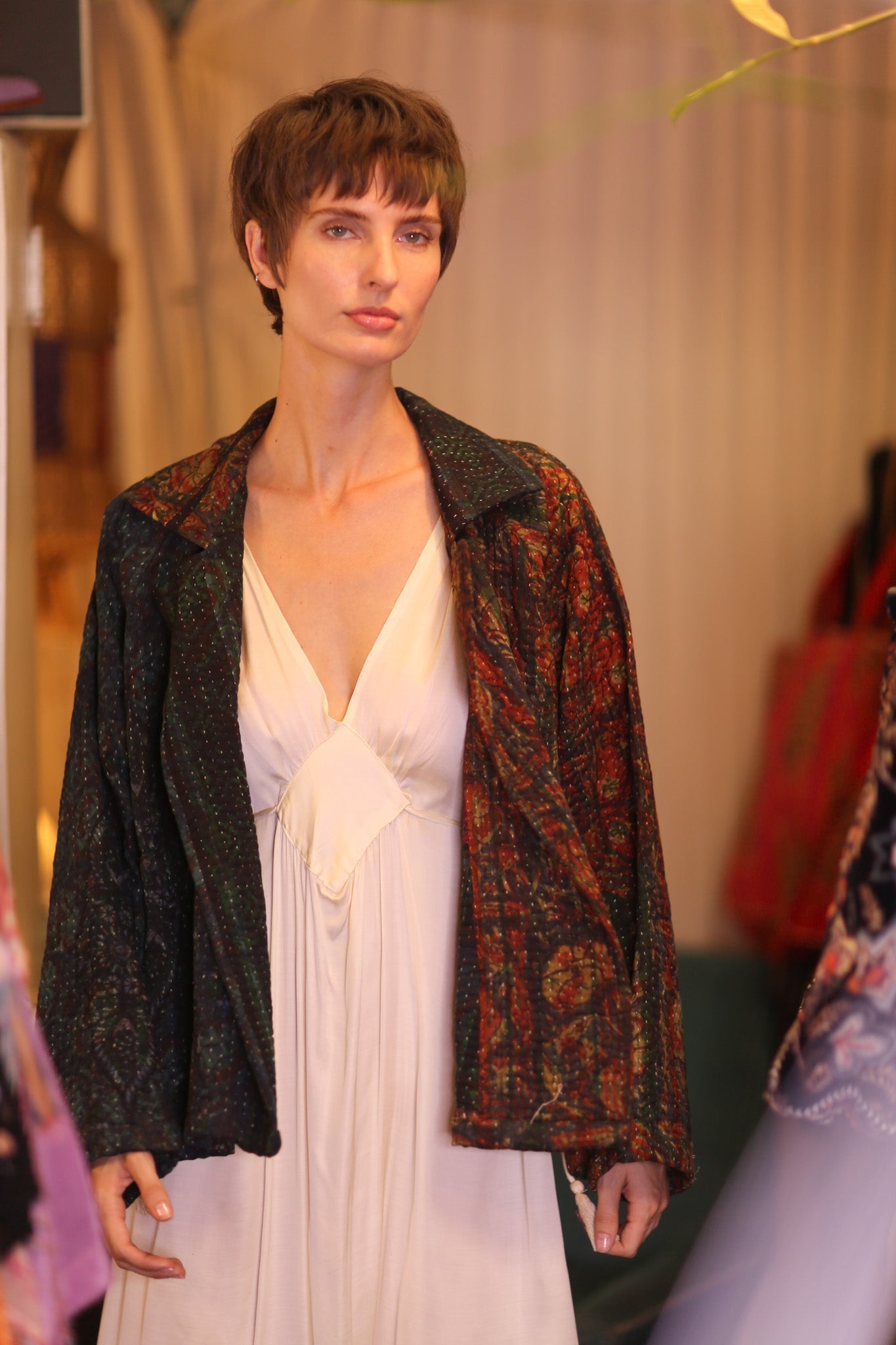 PATTERN KANTHA JACKET GARNET - MOMO STUDIO BERLIN - Berlin Concept Store - sustainable & ethical fashion