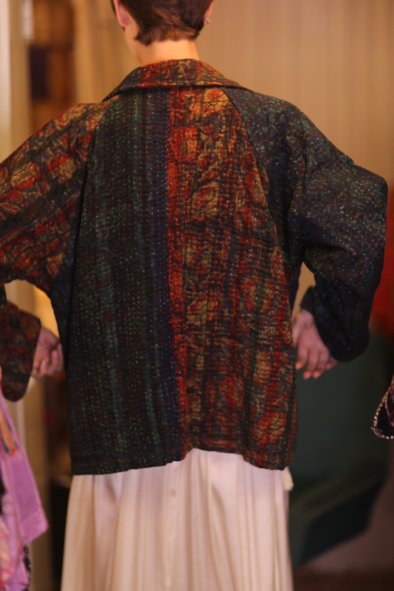 PATTERN KANTHA JACKET GARNET - MOMO STUDIO BERLIN - Berlin Concept Store - sustainable & ethical fashion