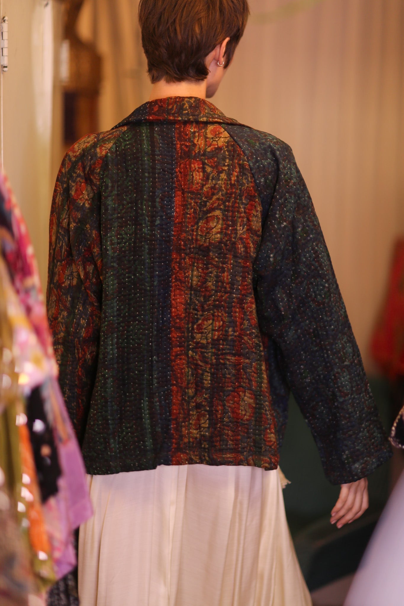 PATTERN KANTHA JACKET GARNET - MOMO STUDIO BERLIN - Berlin Concept Store - sustainable & ethical fashion