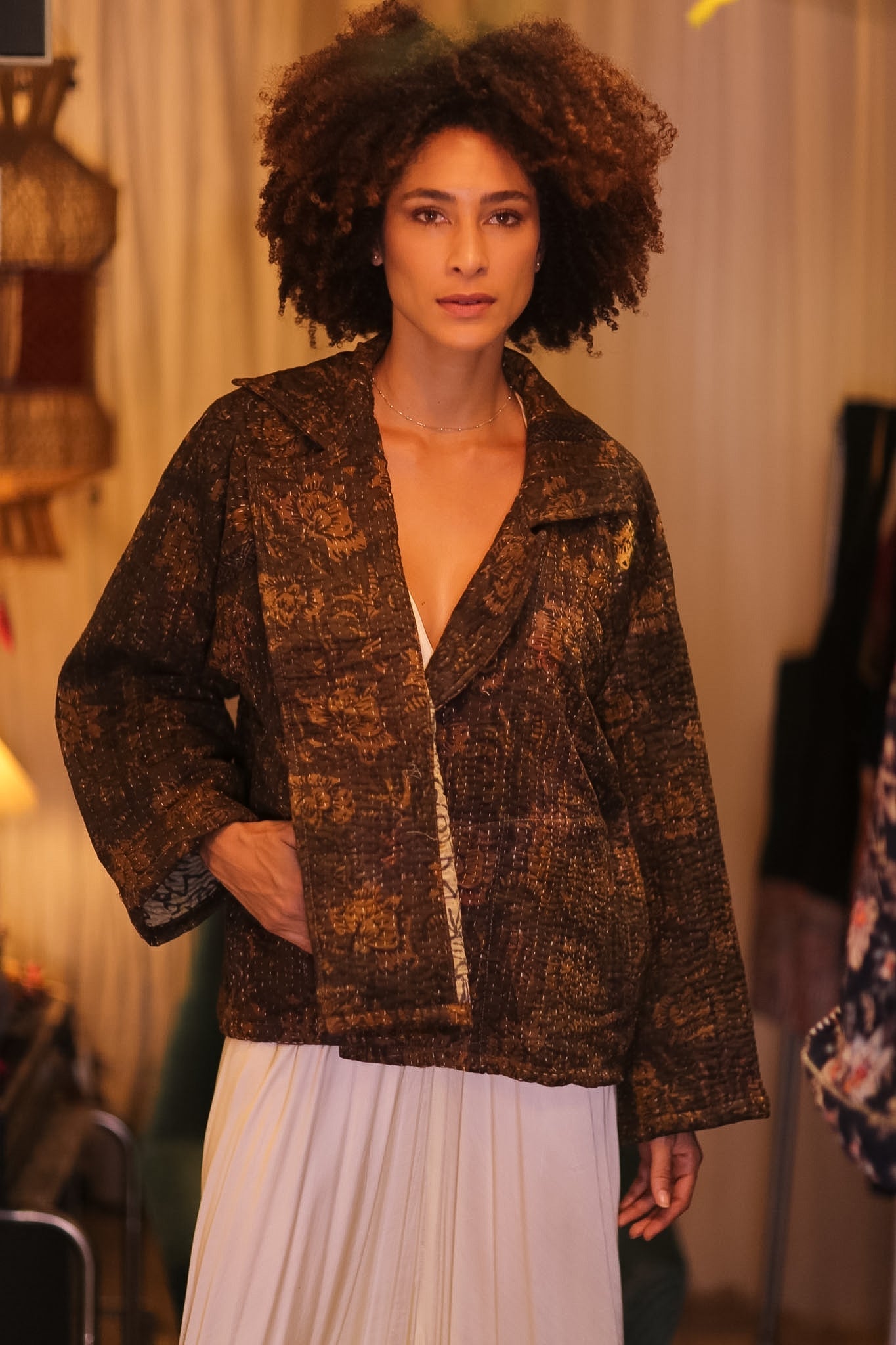 PATTERN KANTHA JACKET HINNZI - MOMO STUDIO BERLIN - Berlin Concept Store - sustainable & ethical fashion