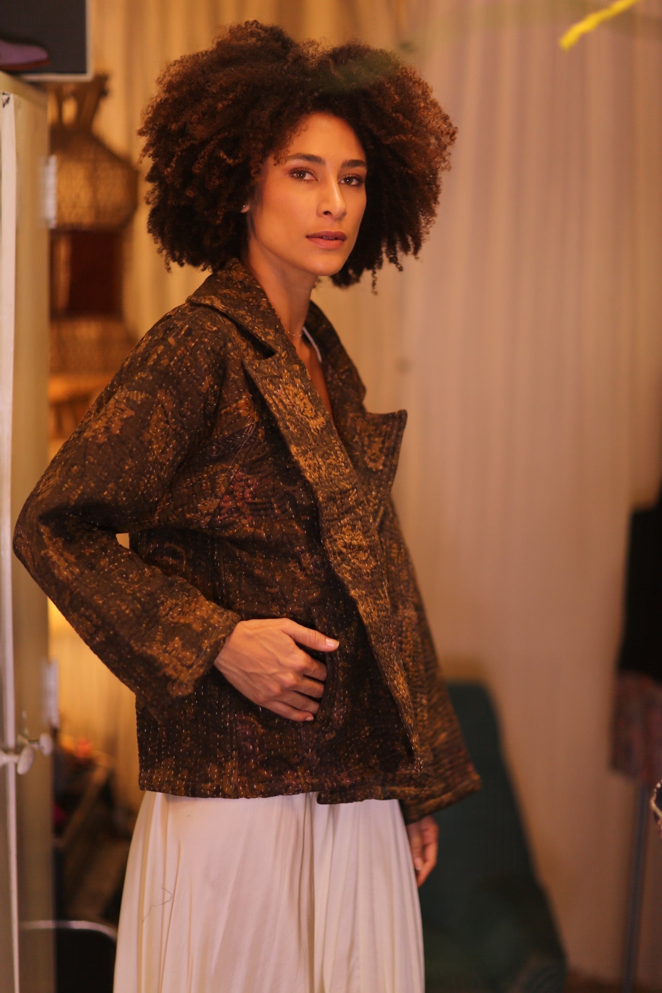PATTERN KANTHA JACKET HINNZI - MOMO STUDIO BERLIN - Berlin Concept Store - sustainable & ethical fashion