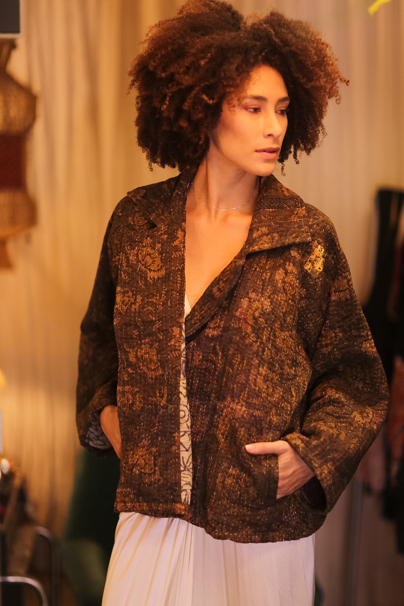 PATTERN KANTHA JACKET HINNZI - MOMO STUDIO BERLIN - Berlin Concept Store - sustainable & ethical fashion