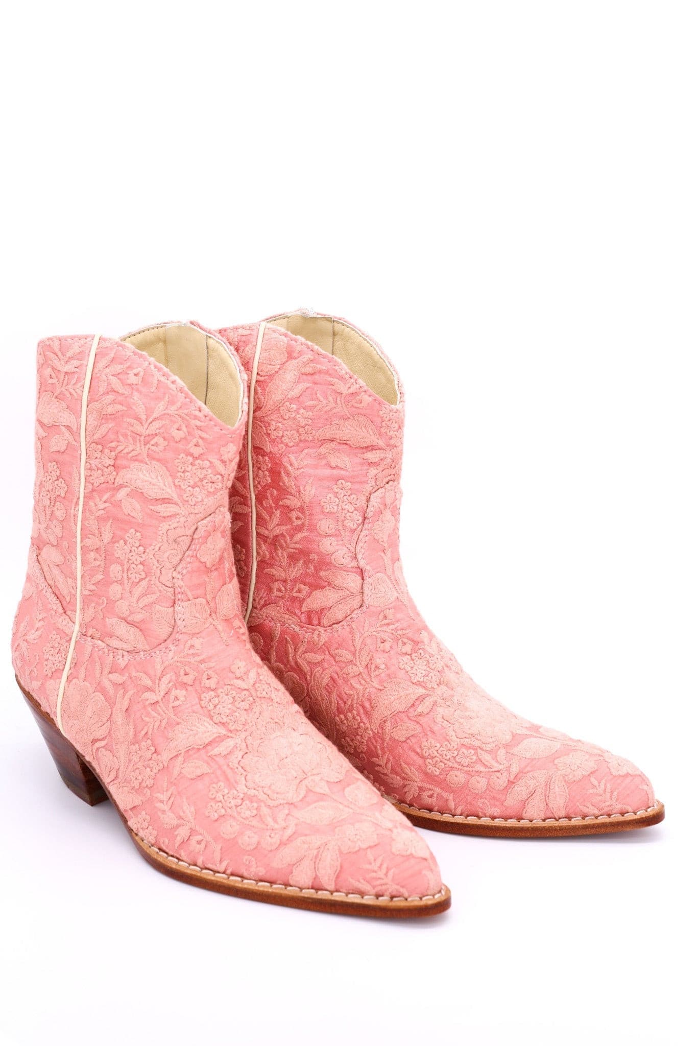 PEACH EMBROIDERED BOOTS TRIBECA - MOMO STUDIO BERLIN - Berlin Concept Store - sustainable & ethical fashion