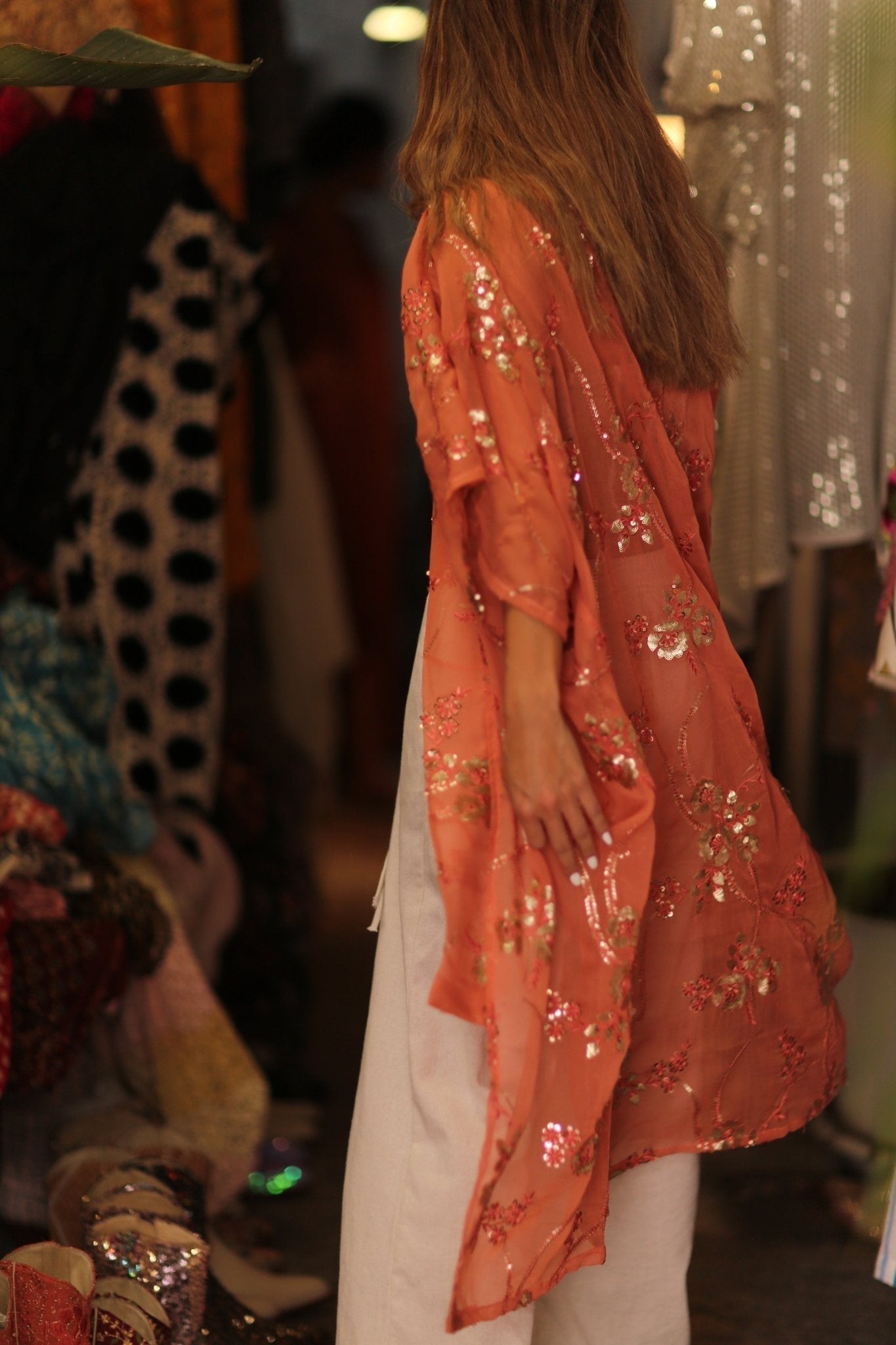 PEACH SILK KIMONO BINA - MOMO STUDIO BERLIN - Berlin Concept Store - sustainable & ethical fashion