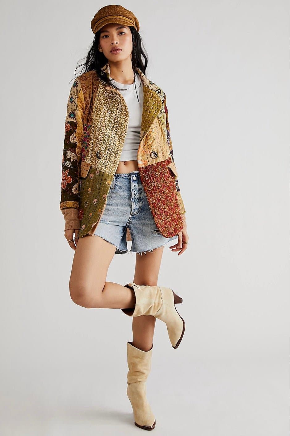 PENNY JACKET EMBROIDERED PATCHWORK X FREE PEOPLE - MOMO STUDIO BERLIN - Berlin Concept Store - sustainable & ethical fashion