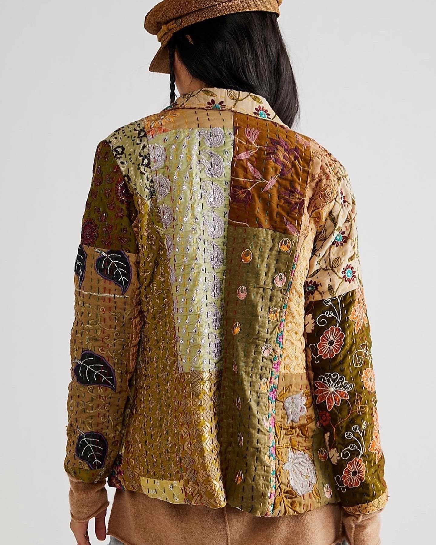 PENNY JACKET EMBROIDERED PATCHWORK X FREE PEOPLE - MOMO STUDIO BERLIN - Berlin Concept Store - sustainable & ethical fashion