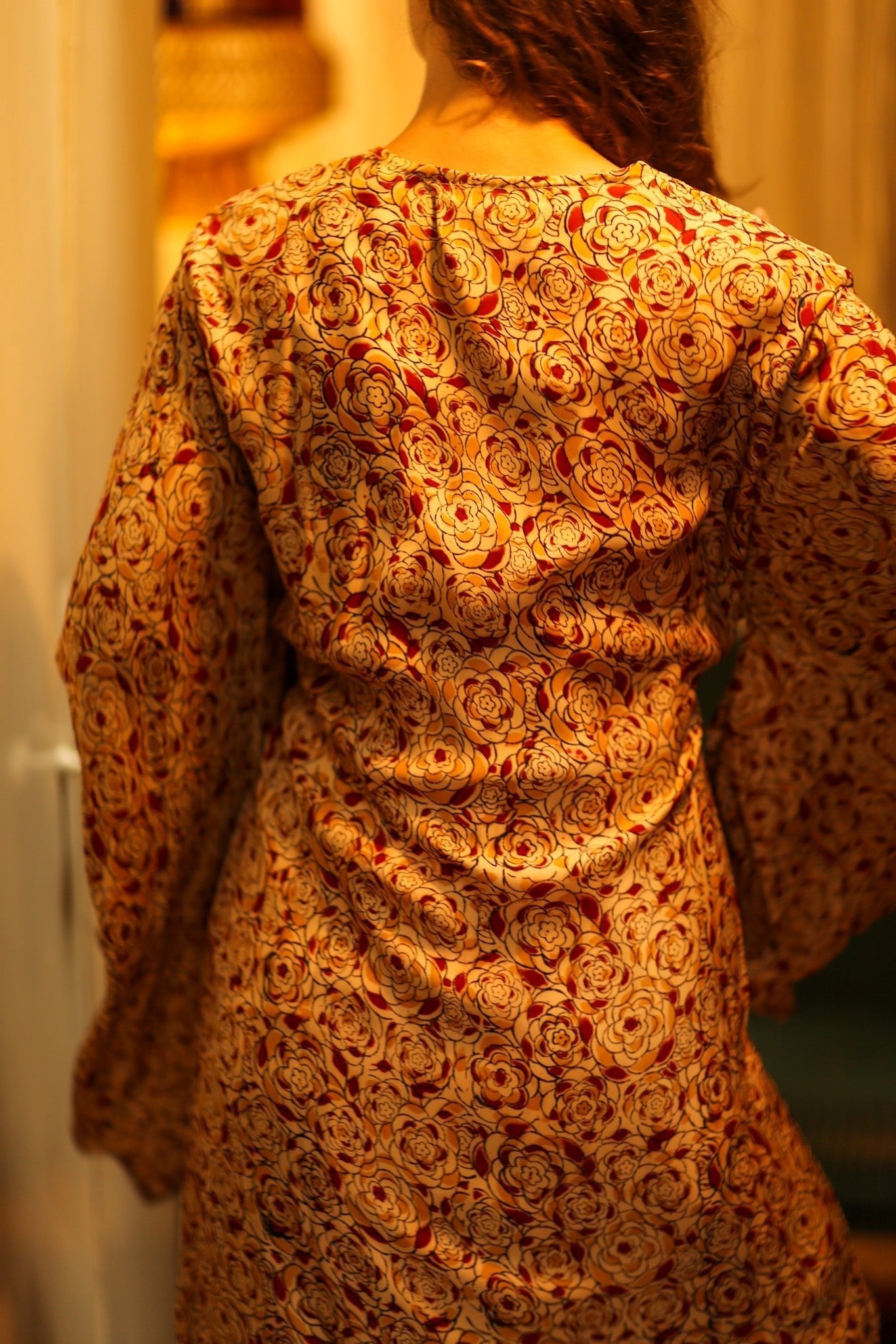 PINA SILK KIMONO FLORAL RED - MOMO STUDIO BERLIN - Berlin Concept Store - sustainable & ethical fashion