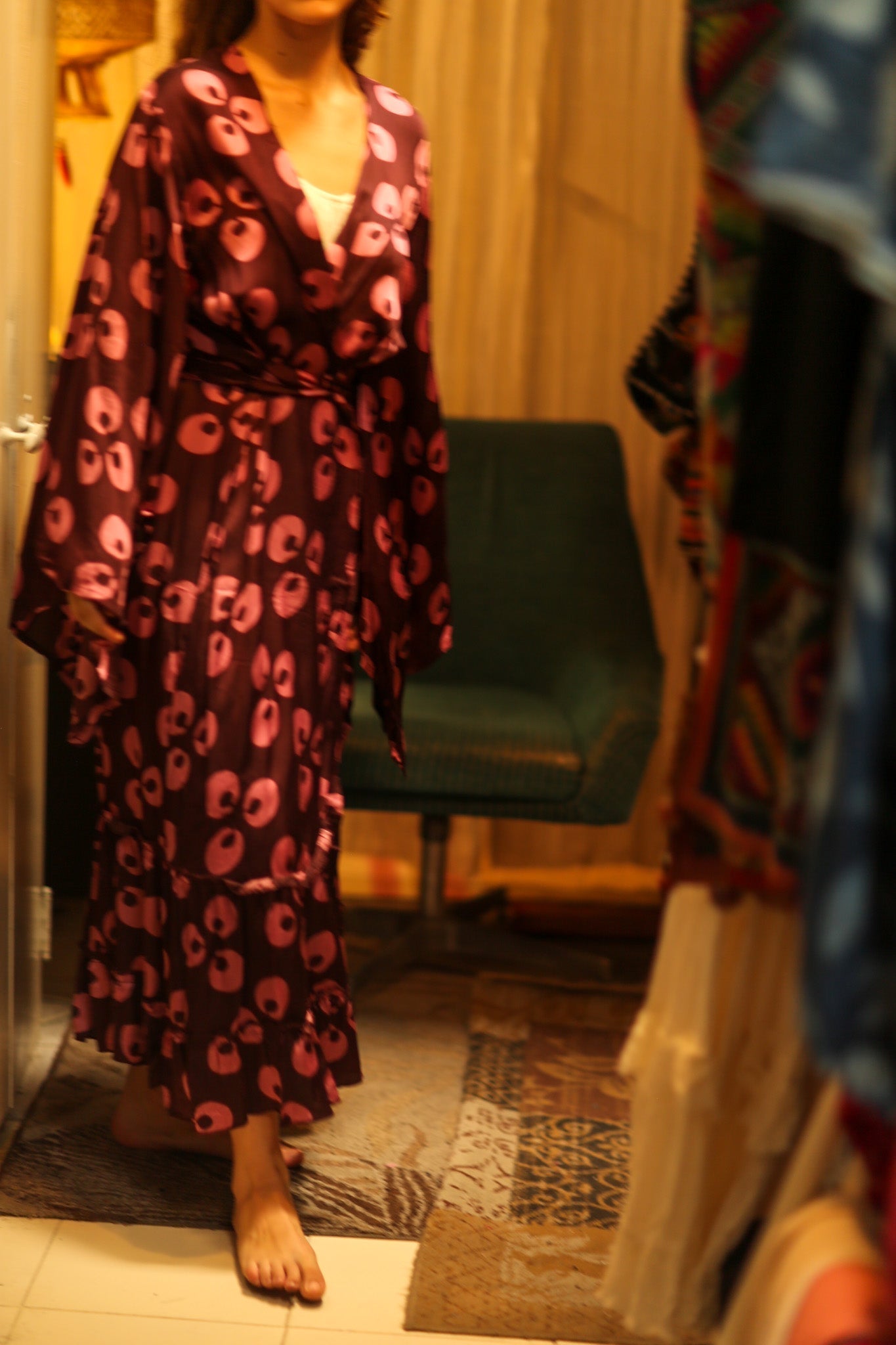 PINA SILK KIMONO PINK MONKEY - MOMO STUDIO BERLIN - Berlin Concept Store - sustainable & ethical fashion