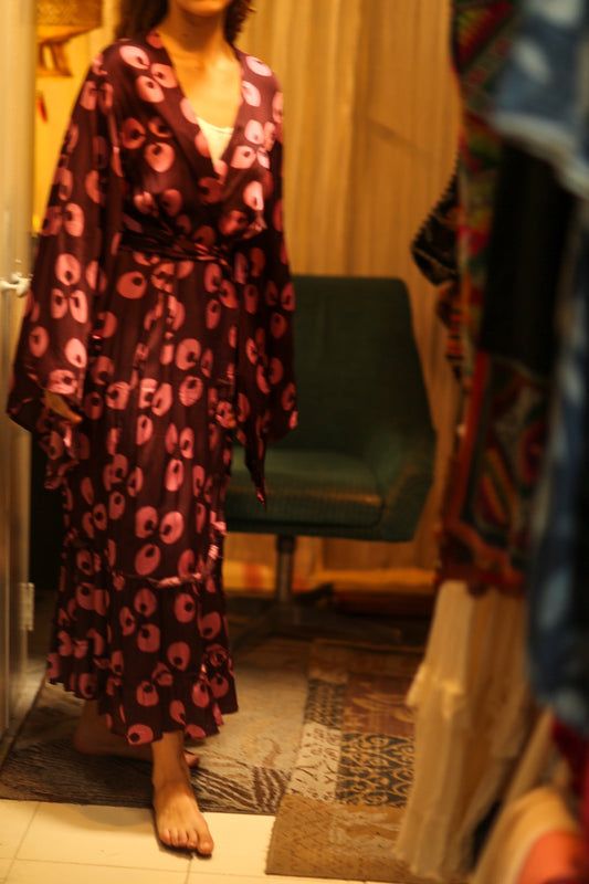 PINA SILK KIMONO PINK MONKEY - MOMO STUDIO BERLIN - Berlin Concept Store - sustainable & ethical fashion