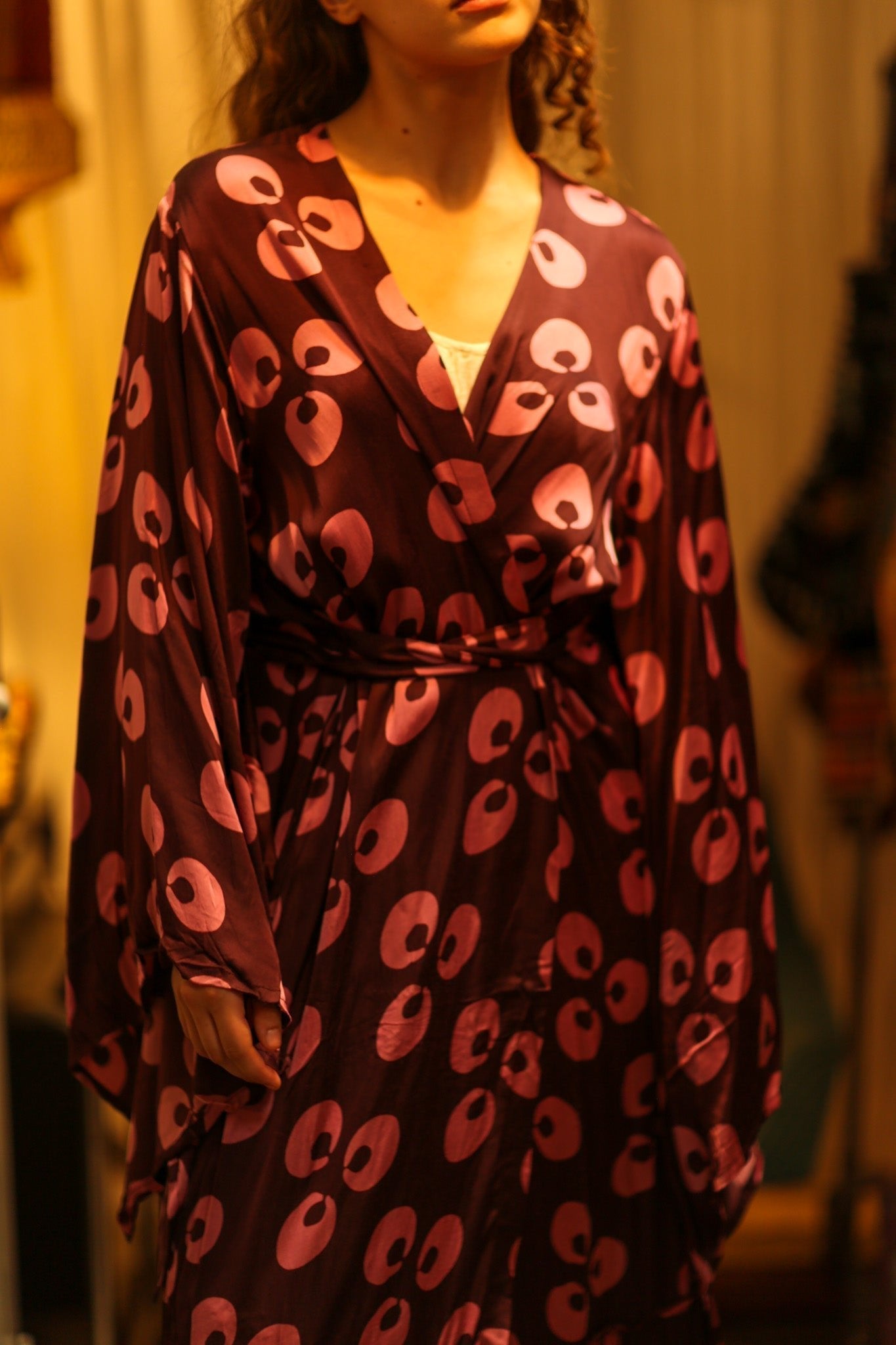 PINA SILK KIMONO PINK MONKEY - MOMO STUDIO BERLIN - Berlin Concept Store - sustainable & ethical fashion