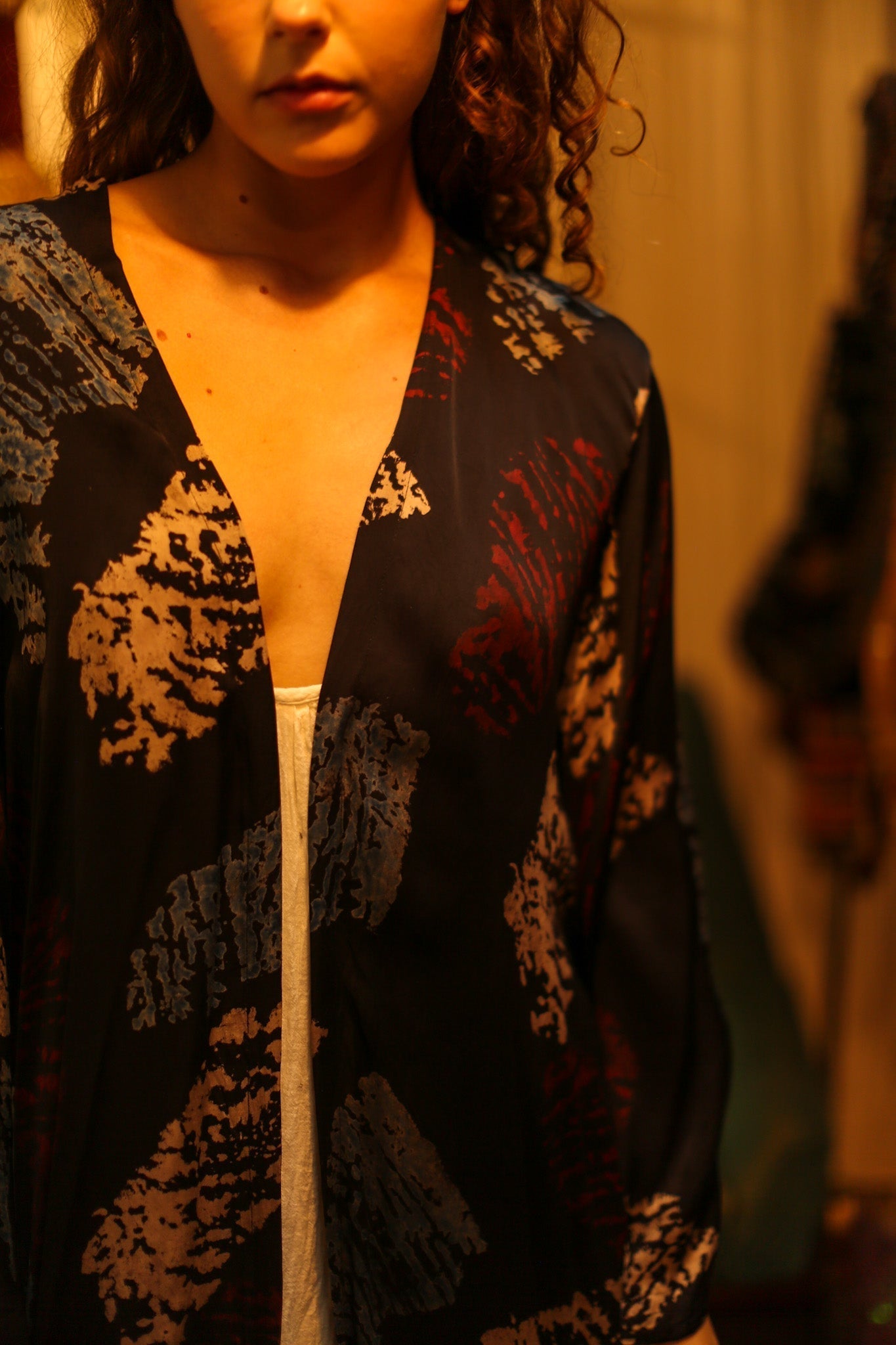 PINA SILK KIMONO RED AND BLUE ARTIST - MOMO STUDIO BERLIN - Berlin Concept Store - sustainable & ethical fashion