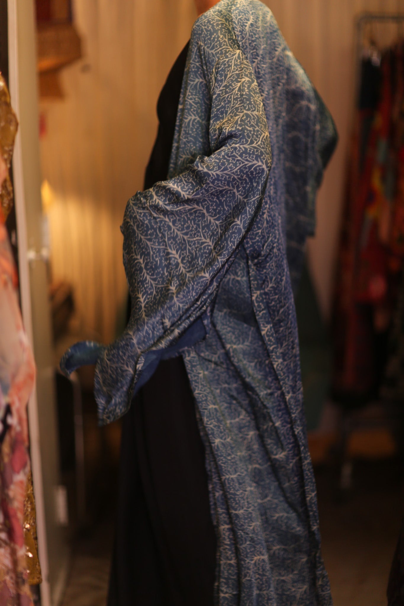 PINA SILK WING KIMONO OCEAN - MOMO STUDIO BERLIN - Berlin Concept Store - sustainable & ethical fashion