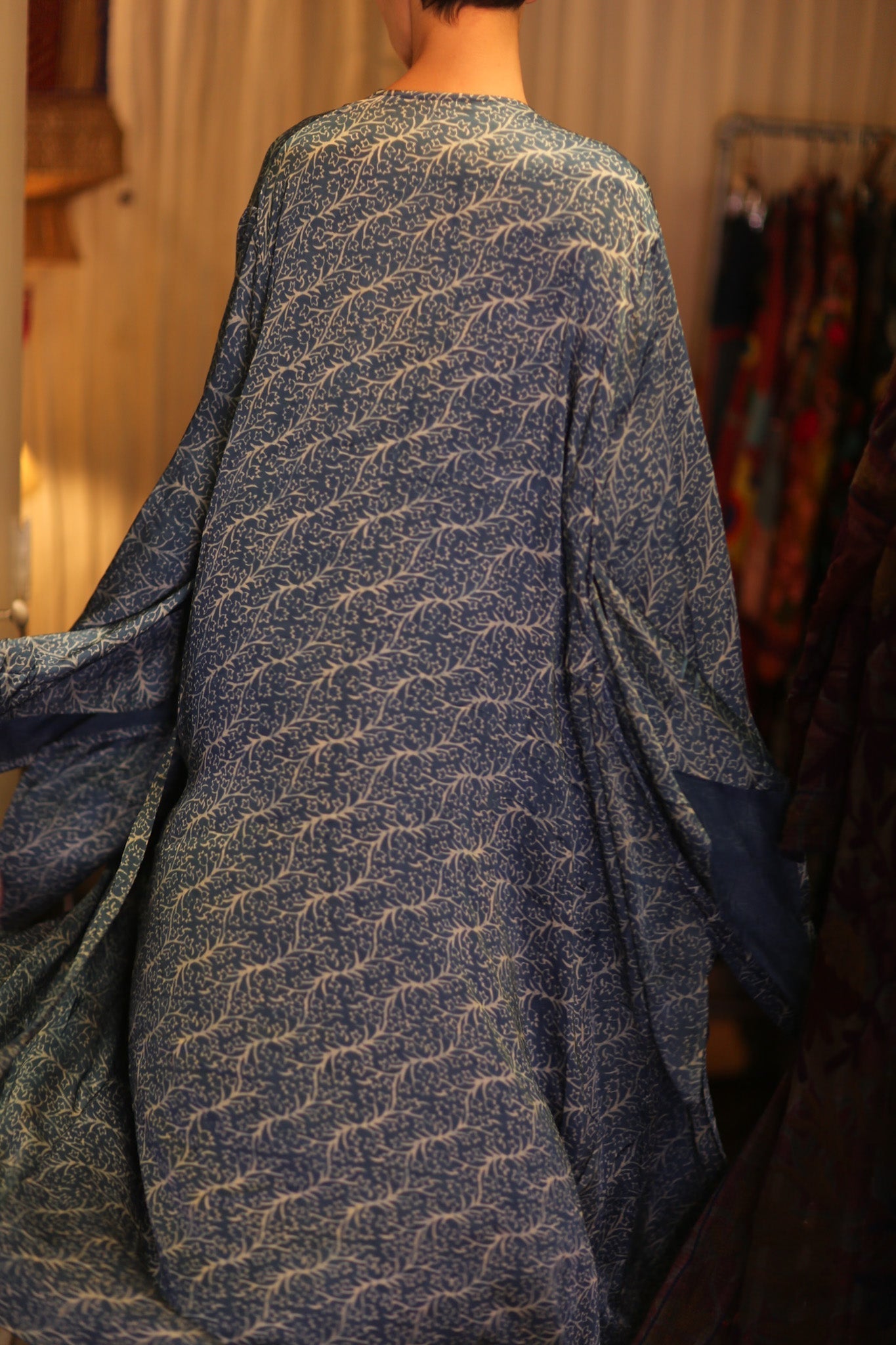 PINA SILK WING KIMONO OCEAN - MOMO STUDIO BERLIN - Berlin Concept Store - sustainable & ethical fashion