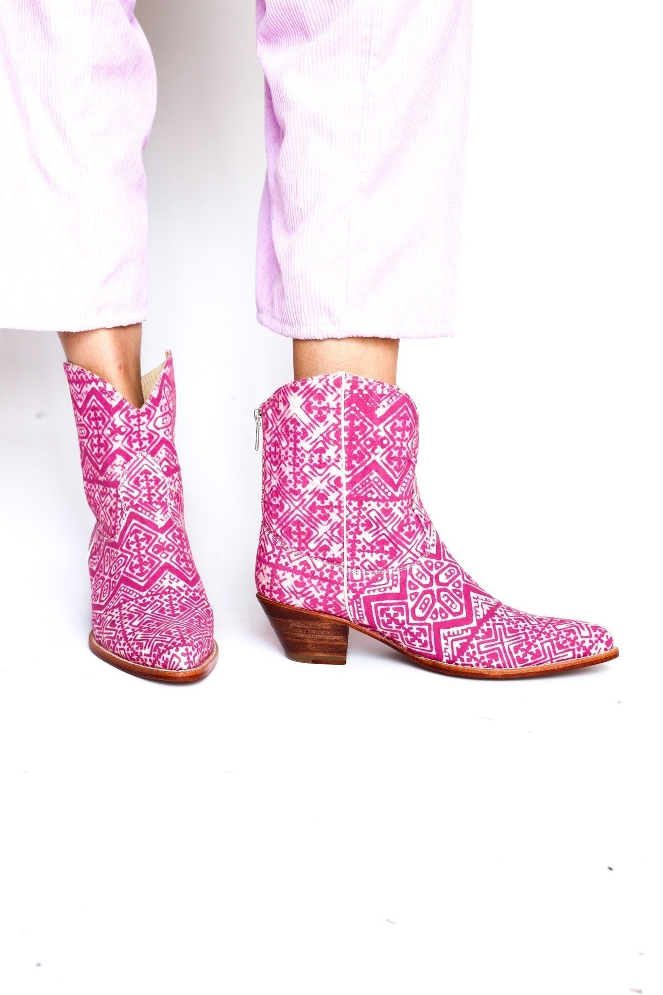 PINK BATIK BOOTS NATASHA - MOMO STUDIO BERLIN - Berlin Concept Store - sustainable & ethical fashion