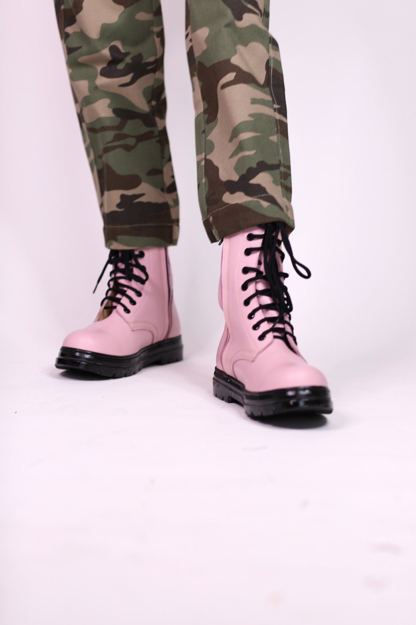 PINK COMBAT BOOTS ADA - MOMO STUDIO BERLIN - Berlin Concept Store - sustainable & ethical fashion