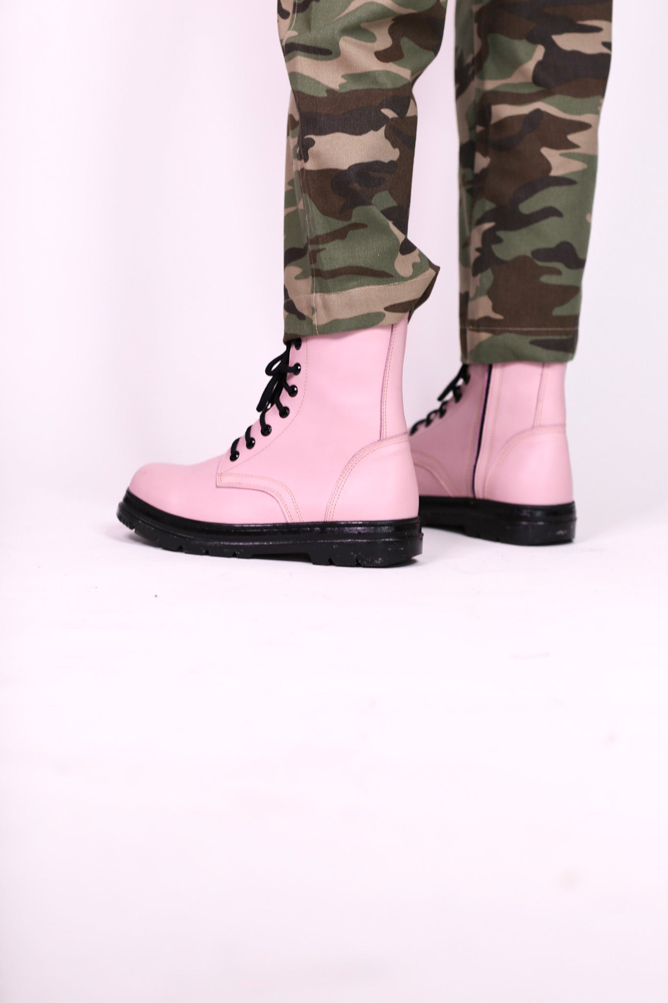 PINK COMBAT BOOTS ADA - MOMO STUDIO BERLIN - Berlin Concept Store - sustainable & ethical fashion