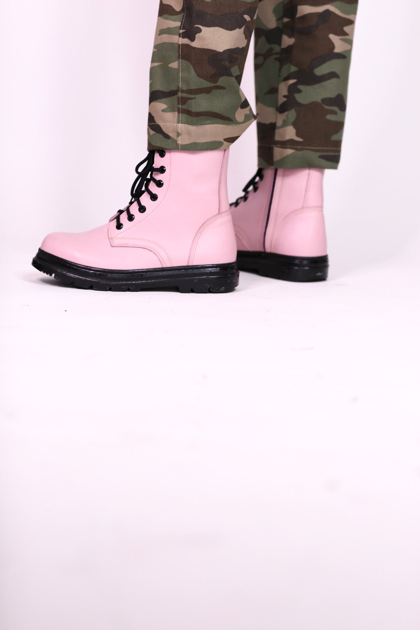 PINK COMBAT BOOTS ADA - MOMO STUDIO BERLIN - Berlin Concept Store - sustainable & ethical fashion