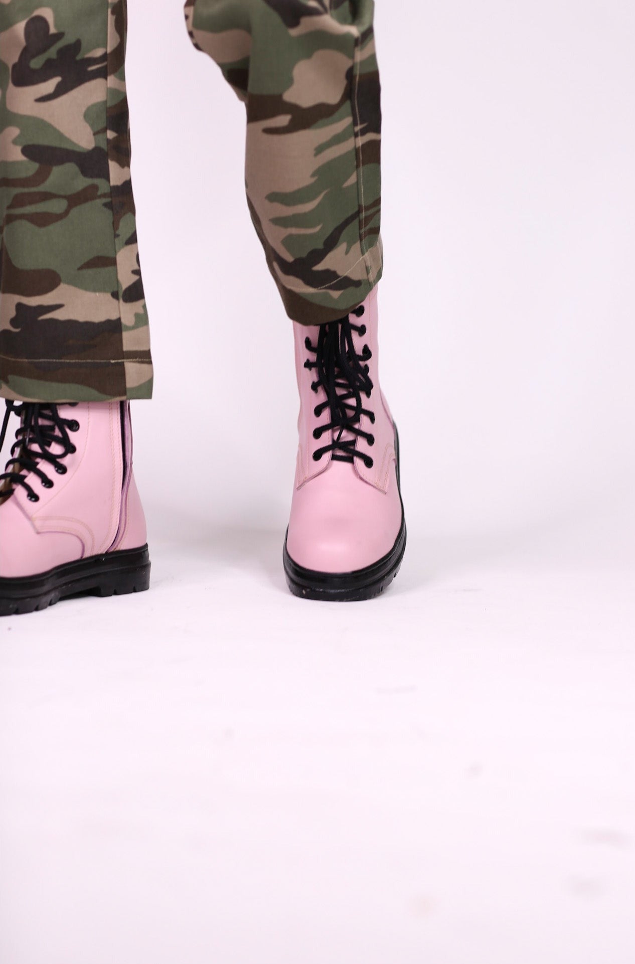 PINK COMBAT BOOTS ADA - MOMO STUDIO BERLIN - Berlin Concept Store - sustainable & ethical fashion