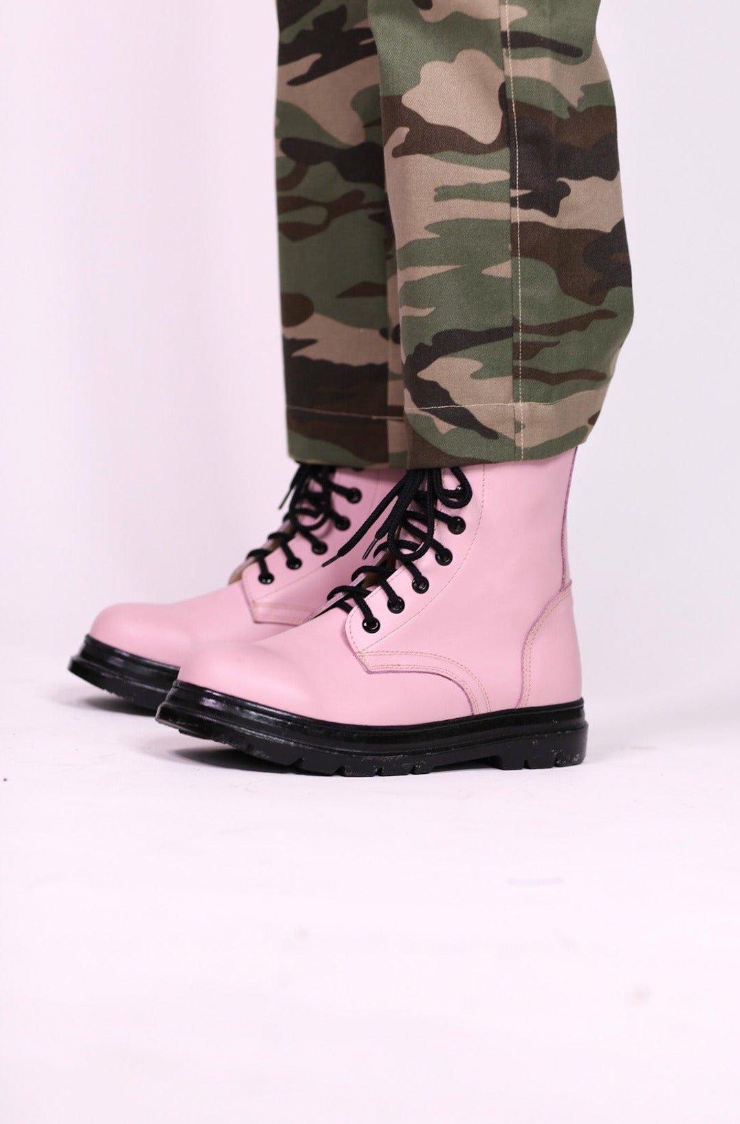 PINK COMBAT BOOTS ADA - MOMO STUDIO BERLIN - Berlin Concept Store - sustainable & ethical fashion